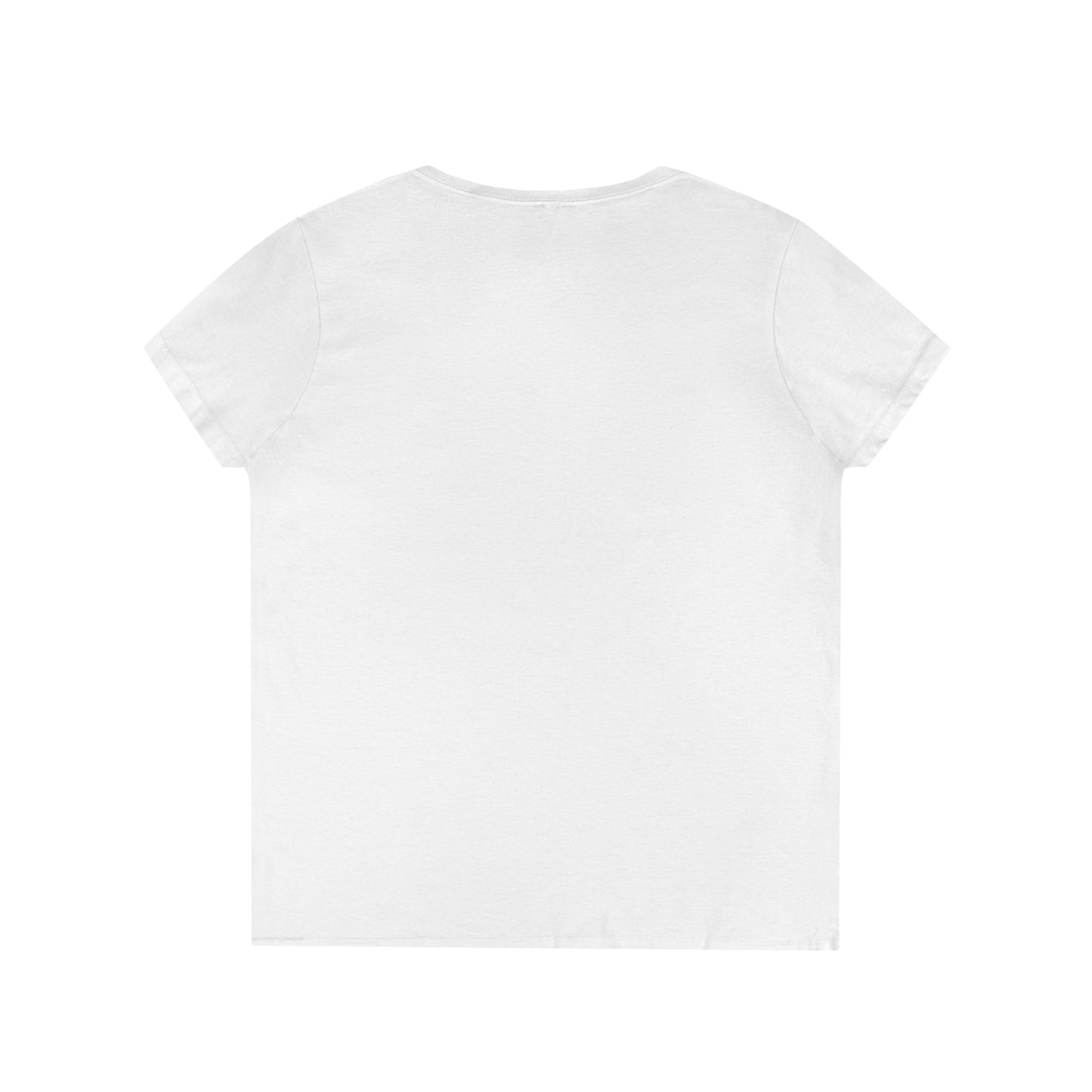 Intrepid Red Figure V-Neck, 100% Cotton Womens Tee