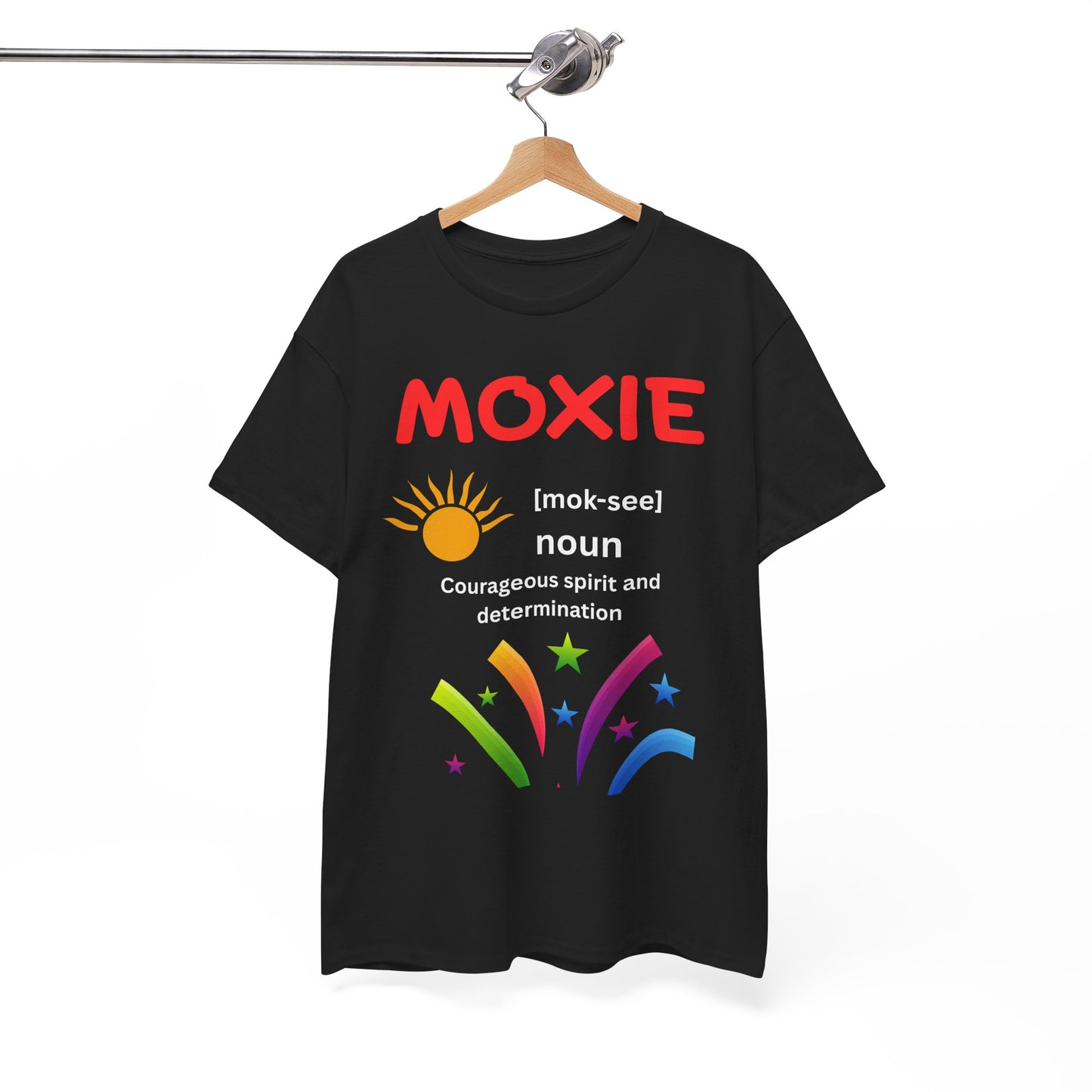 Moxie Definition Tee, Unisex Heavy Cotton T-Shirt, Inspirational Gift, Motivational Apparel, Casual Wear, Birthday & Encouragement Gift