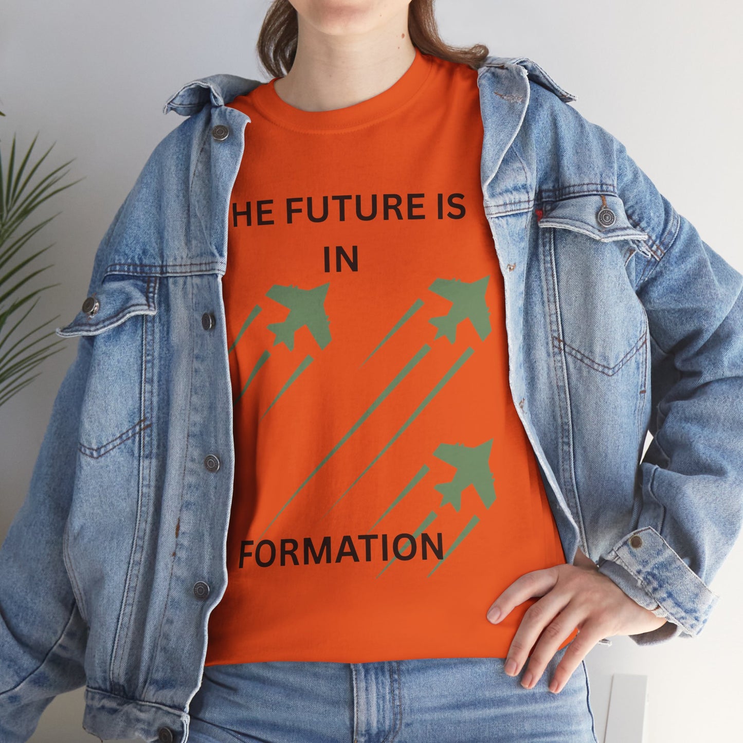 The Future is in Formation Unisex Heavy Cotton Tee