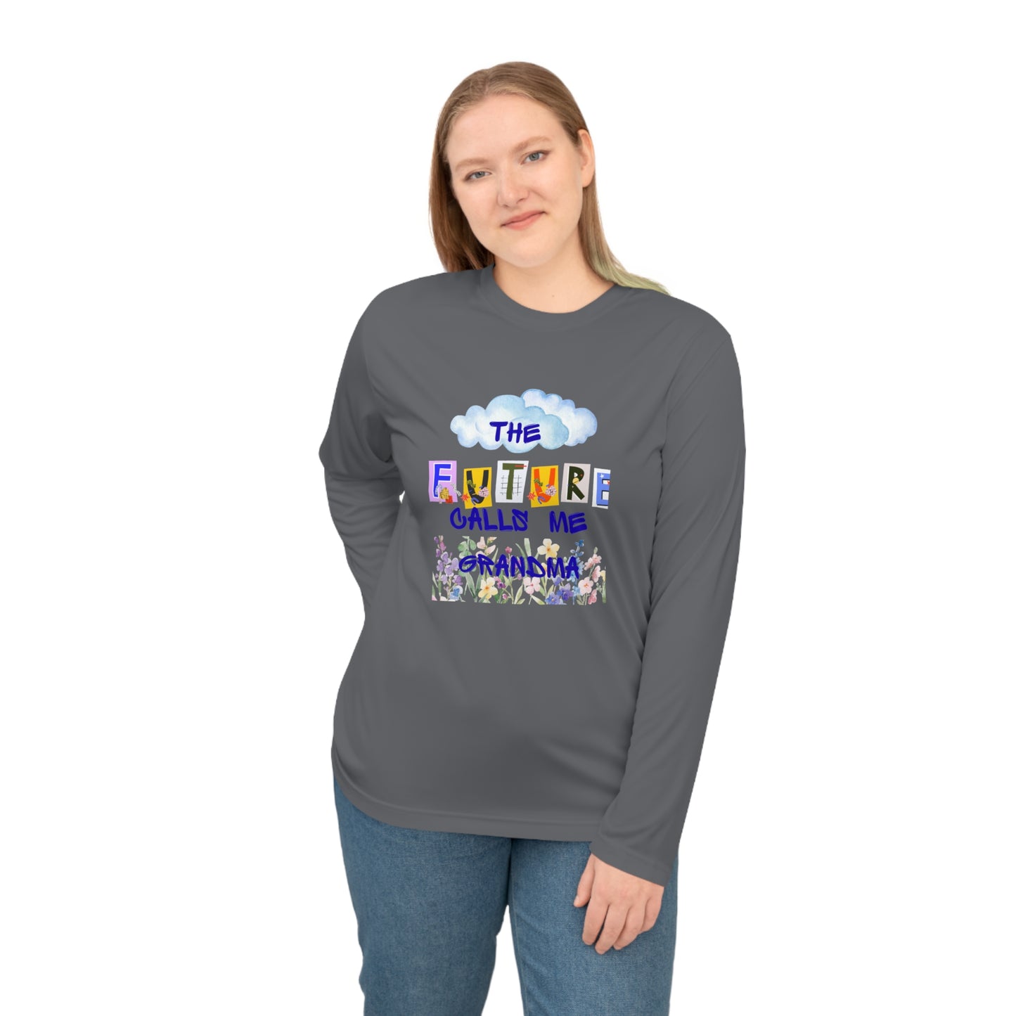 The Future Calls Me Grandma Long Sleeve Shirt, Unisex Shirt, Grandma Gift, Performance Shirt, Family Celebration Top, Gift for New [...]