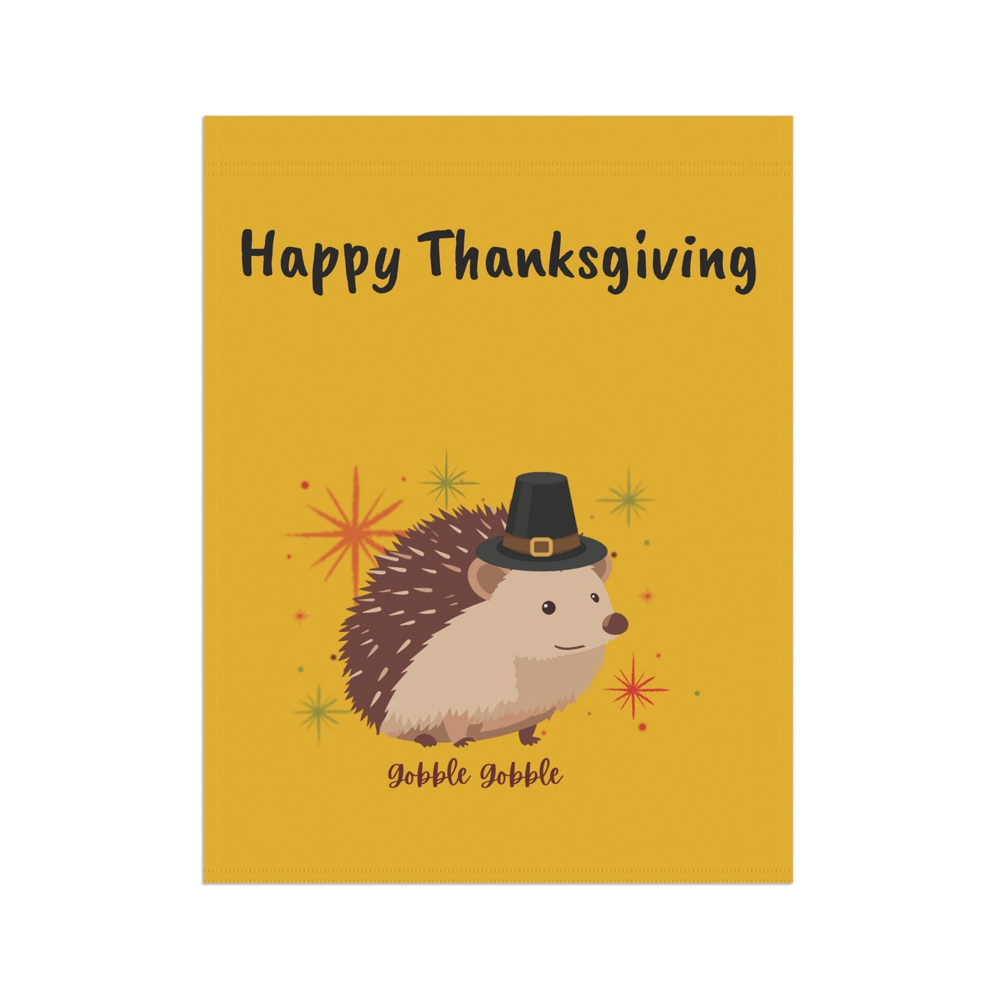 Adorable Fall Garden Banner with Hedgehog Design, Seasonal Decor for Home, Fall Decorations, Autumn Garden Flag, Outdoor Welcome Sign