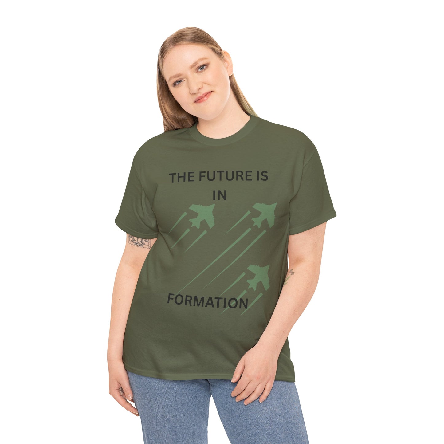 The Future is in Formation Unisex Heavy Cotton Tee