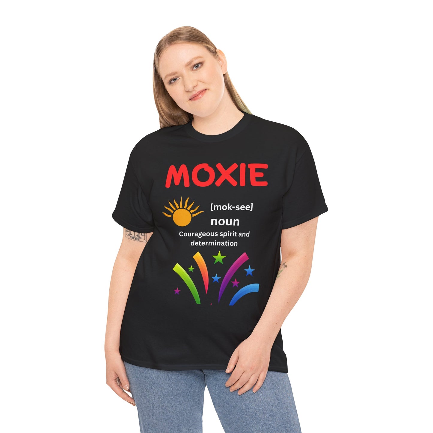 Moxie Definition Tee, Unisex Heavy Cotton T-Shirt, Inspirational Gift, Motivational Apparel, Casual Wear, Birthday & Encouragement Gift