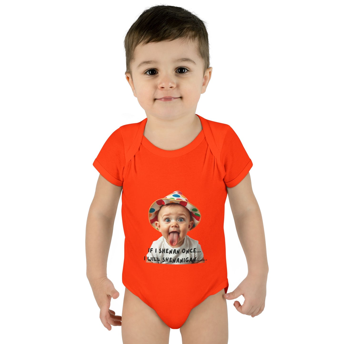 Humorous Infant Bodysuit - "If I Shenan Once, I Will Shenanigan!" Baby Outfit, Newborn Gift, Funny Baby Clothes, Cute Shower [...]