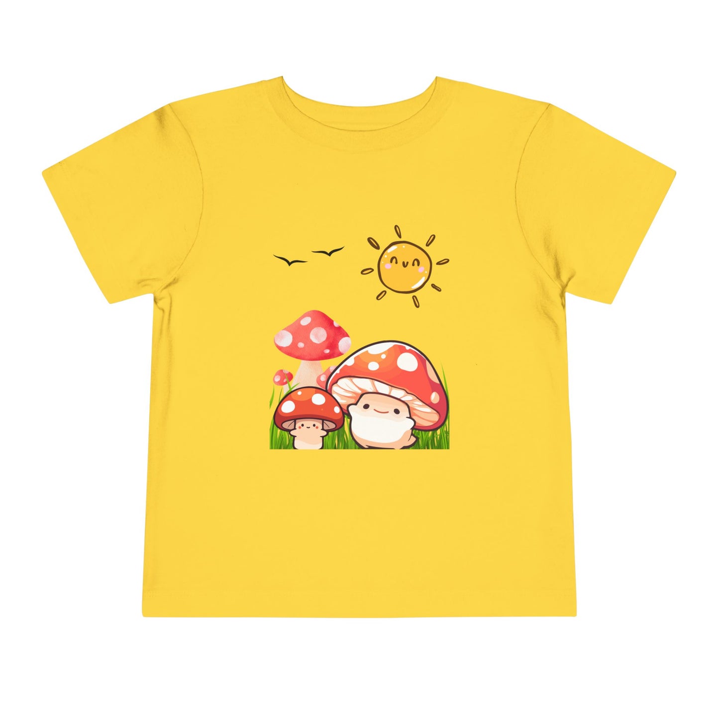 Cute Mushroom Toddler Tee | Short Sleeve Kids Shirt | Nature Lover Gift | Summer Outfit | Playful Toddler Clothing