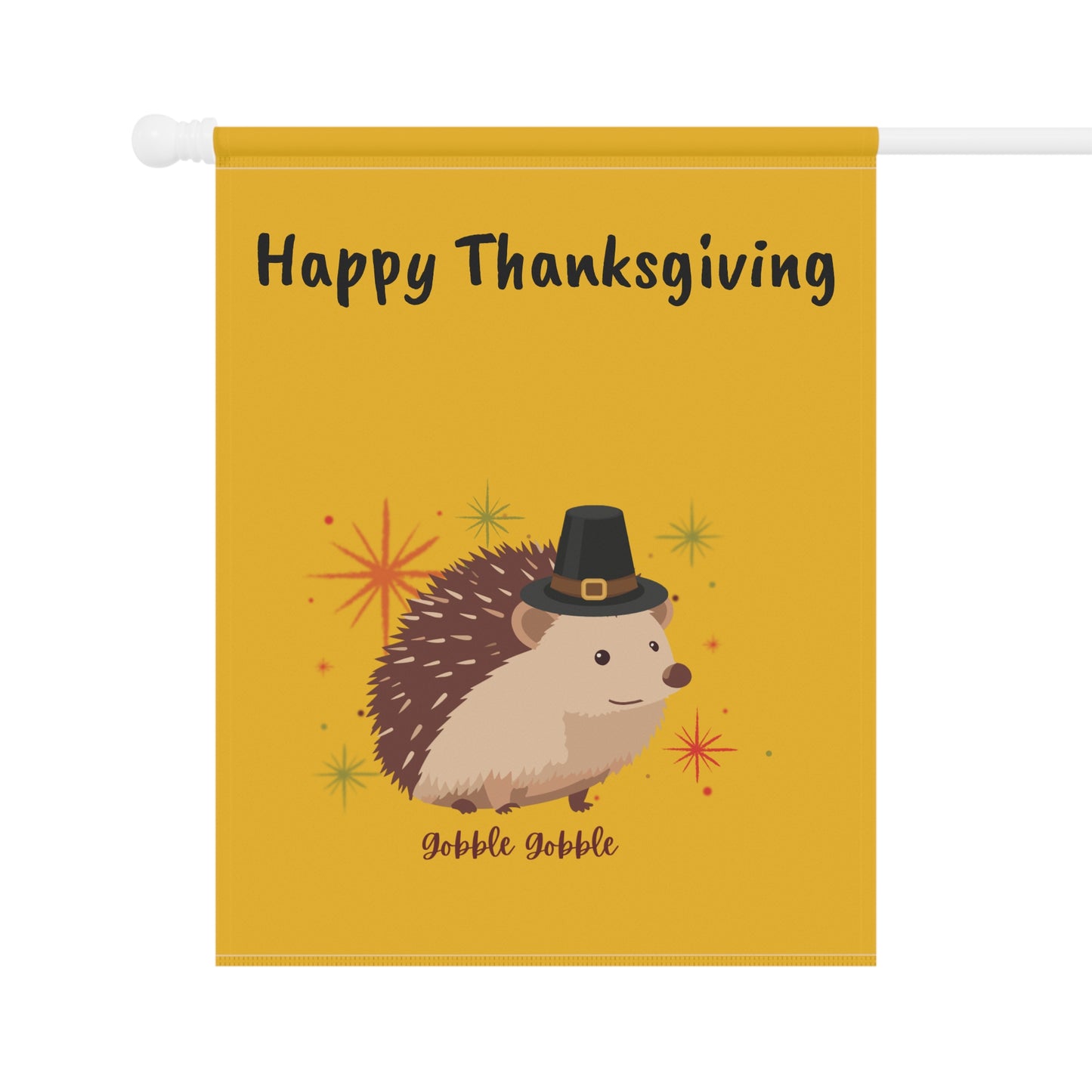 Adorable Fall Garden Banner with Hedgehog Design, Seasonal Decor for Home, Fall Decorations, Autumn Garden Flag, Outdoor Welcome Sign