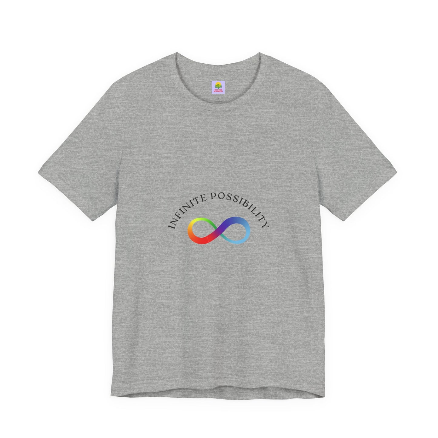 Colorful Infinite Possibility Tee, LGBTQ Pride Shirt, Inspirational Gift, Gender-Neutral Top, Positive Affirmation T-Shirt
