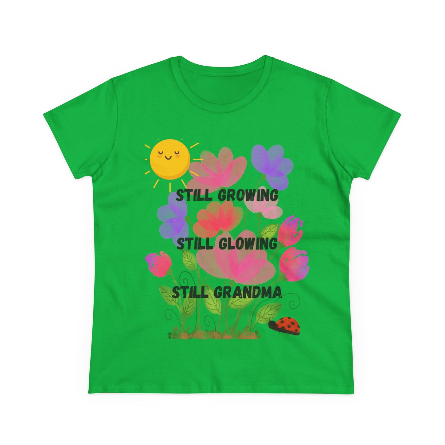 Floral Women's T-Shirt - Still Growing, Still Glowing, Grandma Gift, Mother's Day Tee, Spring Celebration Shirt, Gardening Top, Family [...]