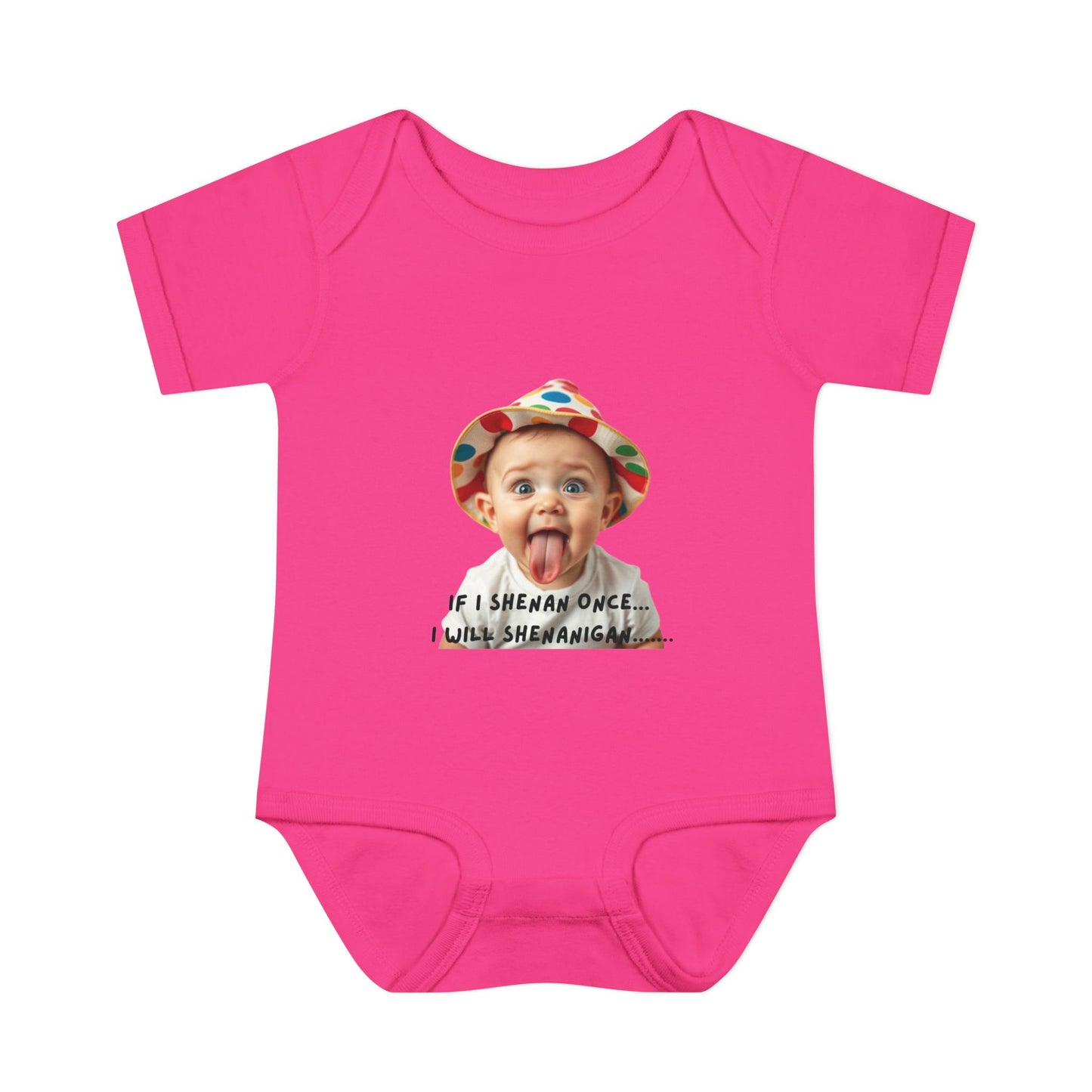 Humorous Infant Bodysuit - "If I Shenan Once, I Will Shenanigan!" Baby Outfit, Newborn Gift, Funny Baby Clothes, Cute Shower [...]