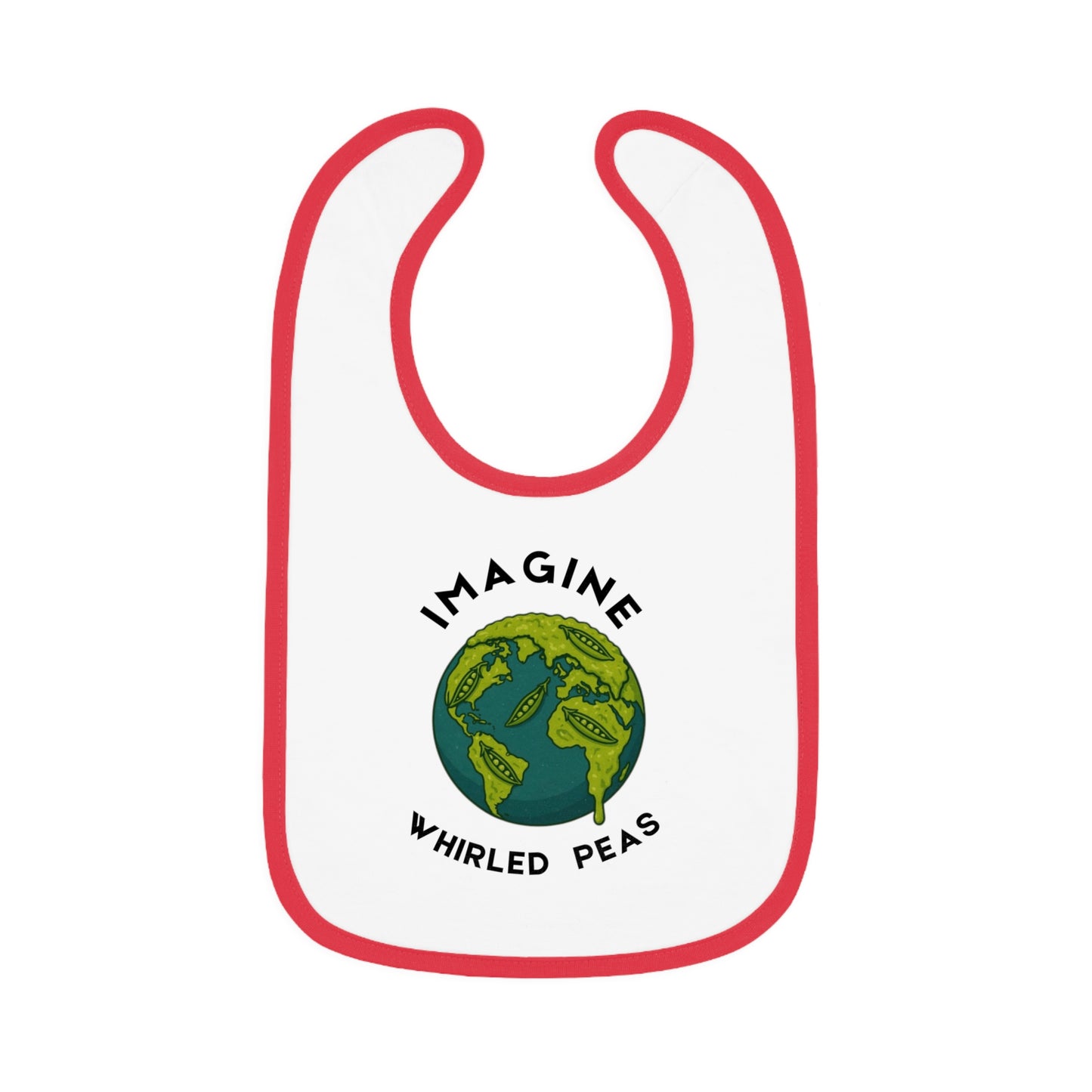 Cute Baby Bib with Earth Design - Perfect Gift for Babies, Baby Shower, Nursery, Eco-Friendly Gift, Parenting Must-Have