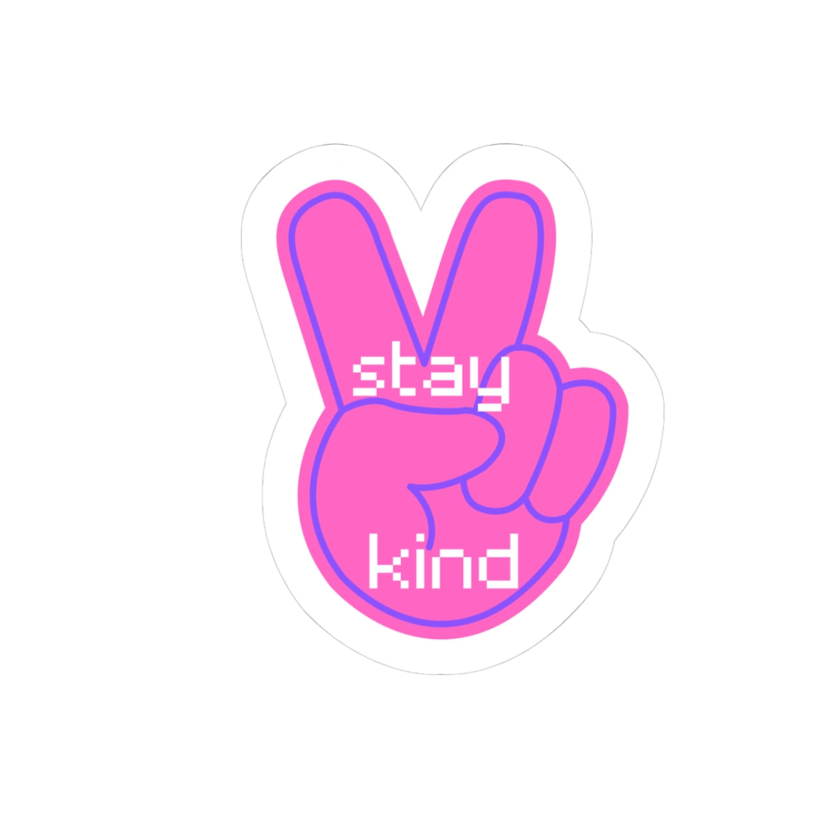 Stay Kind Stickers | Vinyl Decals for Positive Vibes, Laptop & Water Bottles, Gifts, Eco-Friendly