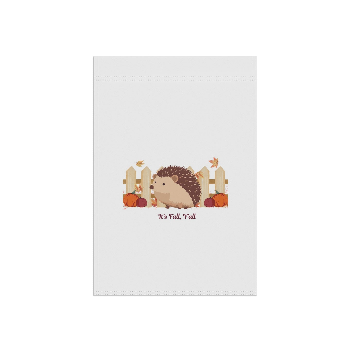Adorable Fall Garden Banner with Hedgehog Design, Seasonal Decor for Home, Fall Decorations, Autumn Garden Flag, Outdoor Welcome Sign