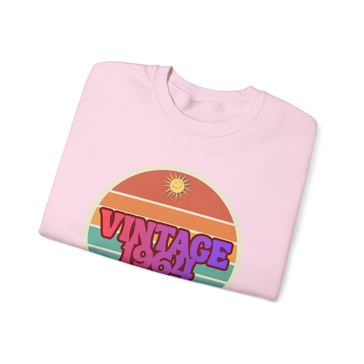 Vintage 1964 Crewneck Sweatshirt — Retro Sunset Graphic Pullover