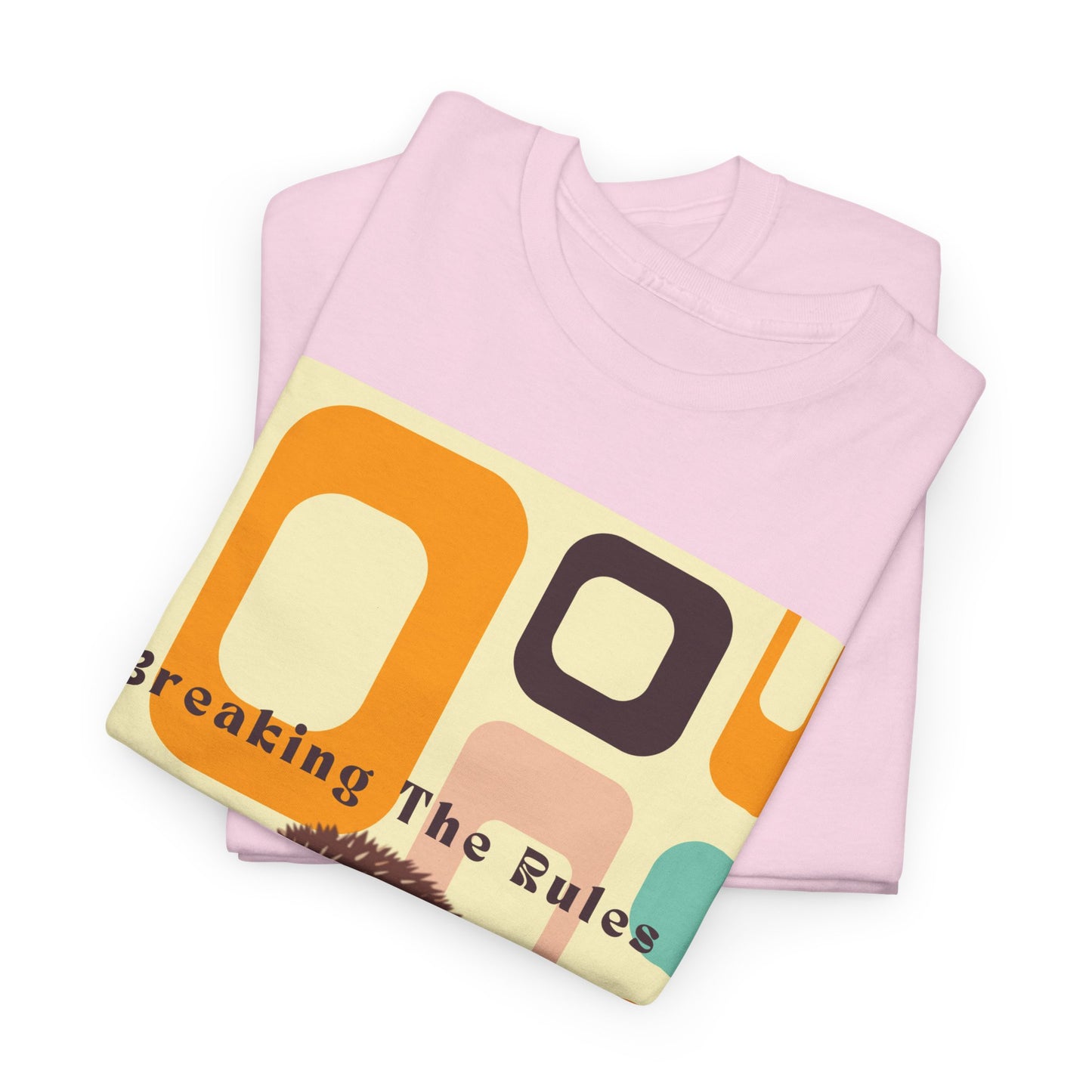 Retro Hedgehog T-Shirt - Breaking The Rules, Vintage Style, 70's Vibe, Unisex Cotton Tee, Gift for Hedgehog Lovers, Fun Fashion