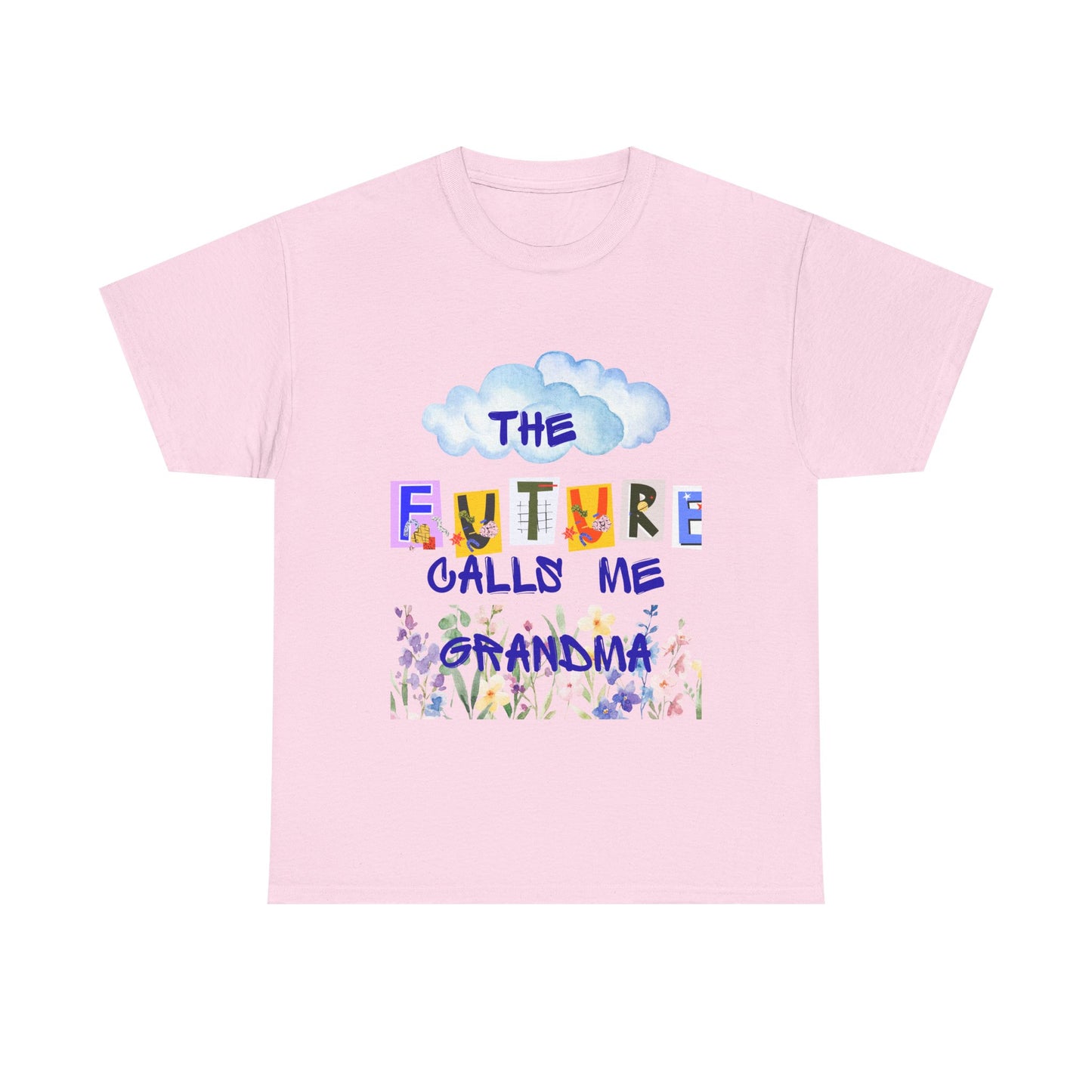 The Future Calls Me Grandma Tee, Unisex Cotton T-Shirt for Grandparents, Birthday Gift, Baby Shower, Family Gatherings, Fun Statement Tee