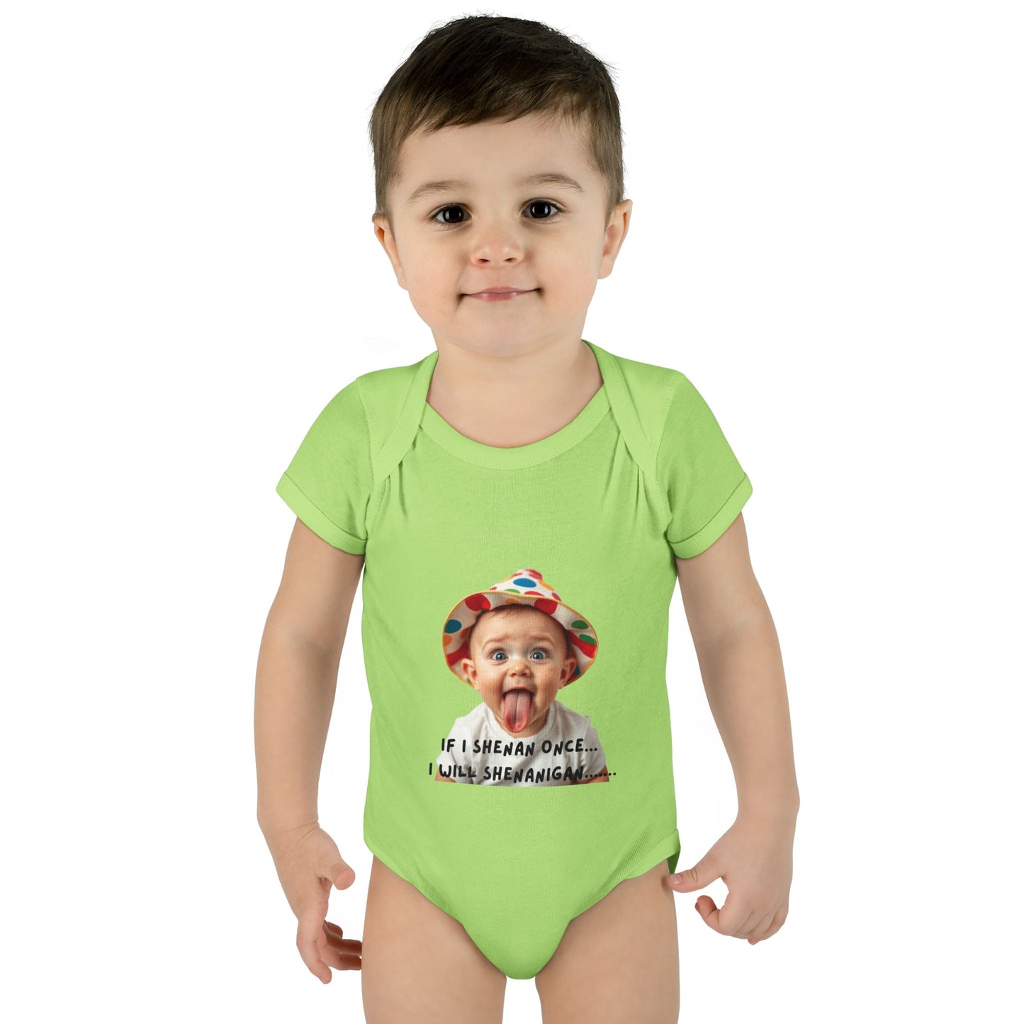 Humorous Infant Bodysuit - "If I Shenan Once, I Will Shenanigan!" Baby Outfit, Newborn Gift, Funny Baby Clothes, Cute Shower [...]