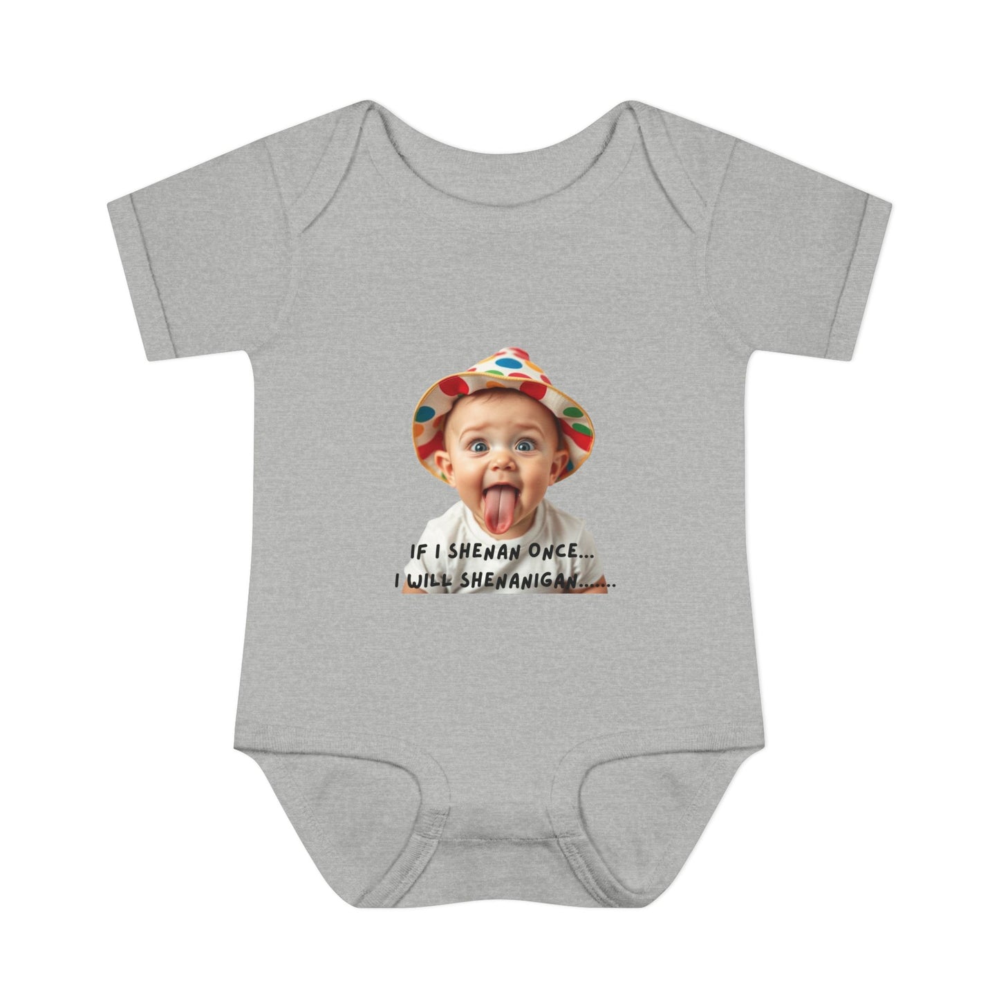 Humorous Infant Bodysuit - "If I Shenan Once, I Will Shenanigan!" Baby Outfit, Newborn Gift, Funny Baby Clothes, Cute Shower [...]