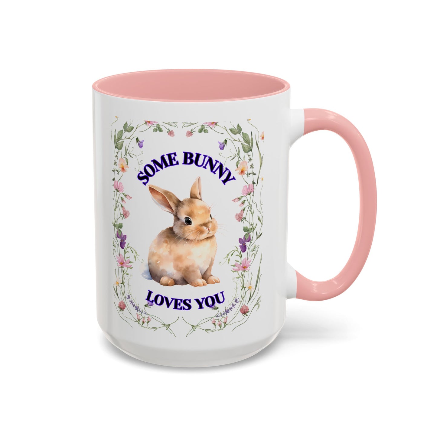 Some Bunny Loves You Coffee Mug - Perfect Gift for Easter, Spring Decor, Animal Lovers, Cute Kitchenware, Floral Mug