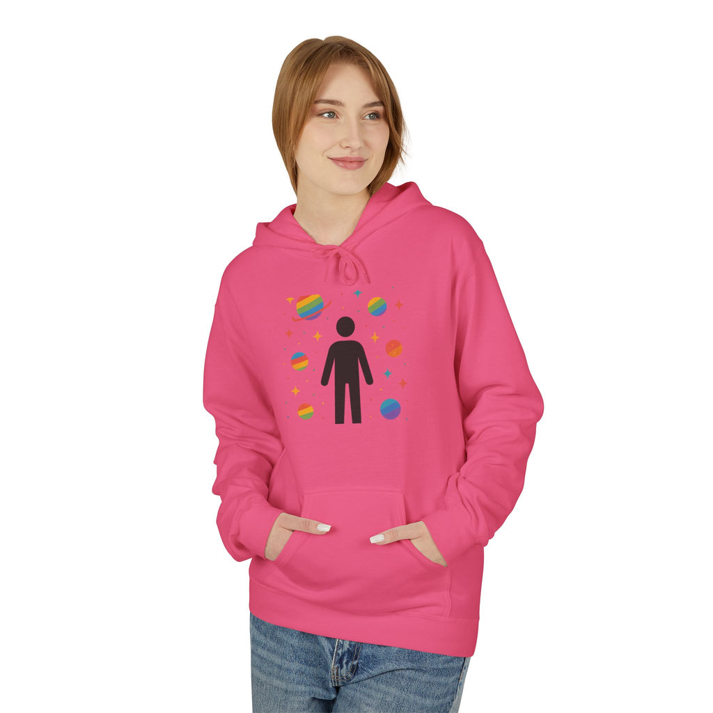 The Universe has my back Cosmic Vibe Hoodie - Unisex Midweight Softstyle Fleece, Perfect for Stargazers, Space Lovers, Unique Gift, Inspirational Apparel, [...]
