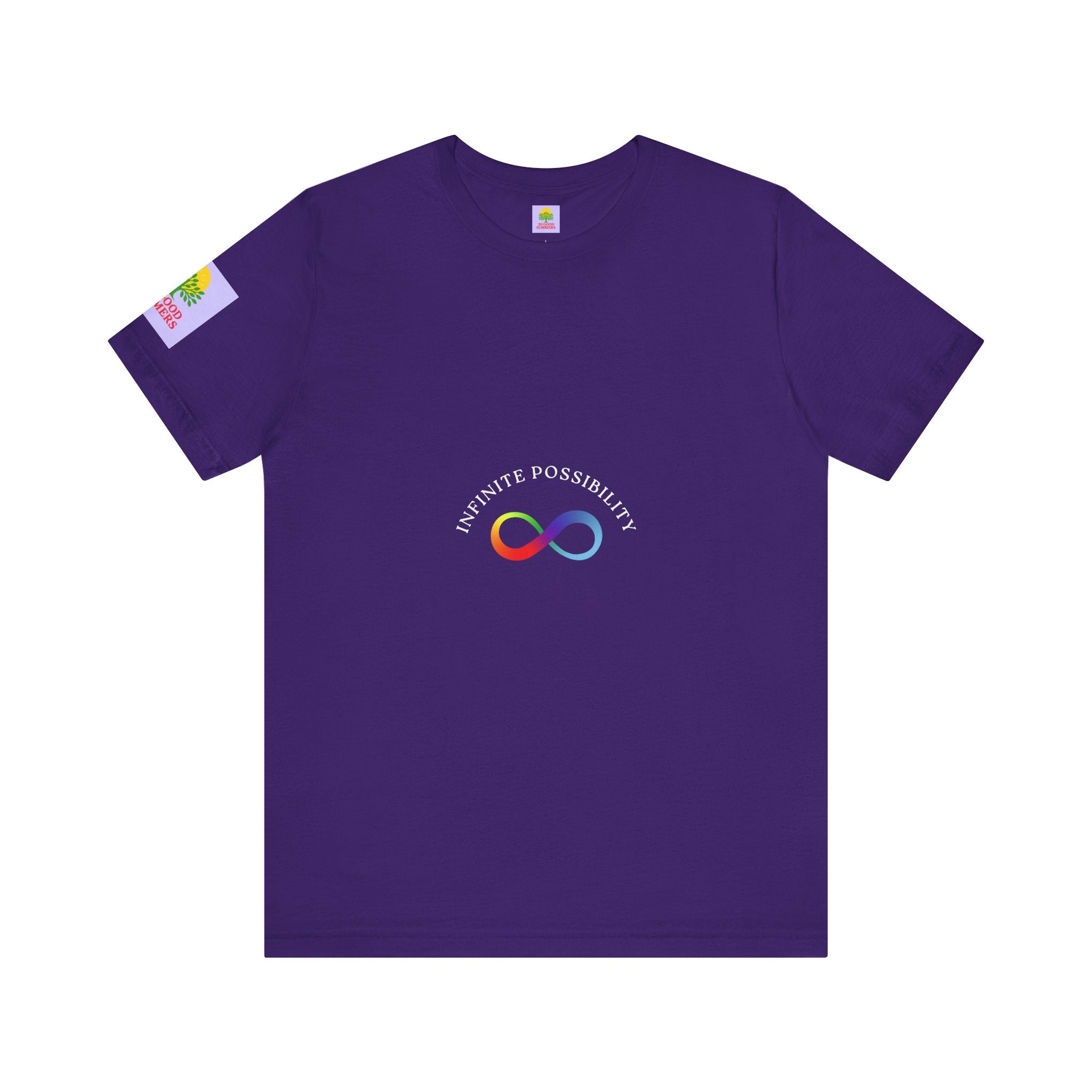 Colorful Infinity Symbol Unisex Tee, LGBTQ+ Pride T-shirt, Casual Everyday Wear, Gift for Friends, Creative Wardrobe Essential