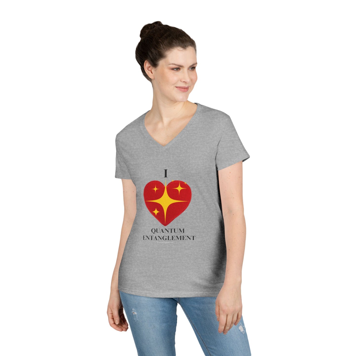 I Heart Quantum Entanglement Ladies' V-Neck T-Shirt, Science Gift, Geek Chic Tee, Physics Enthusiast Shirt, STEM Apparel, Science [...]