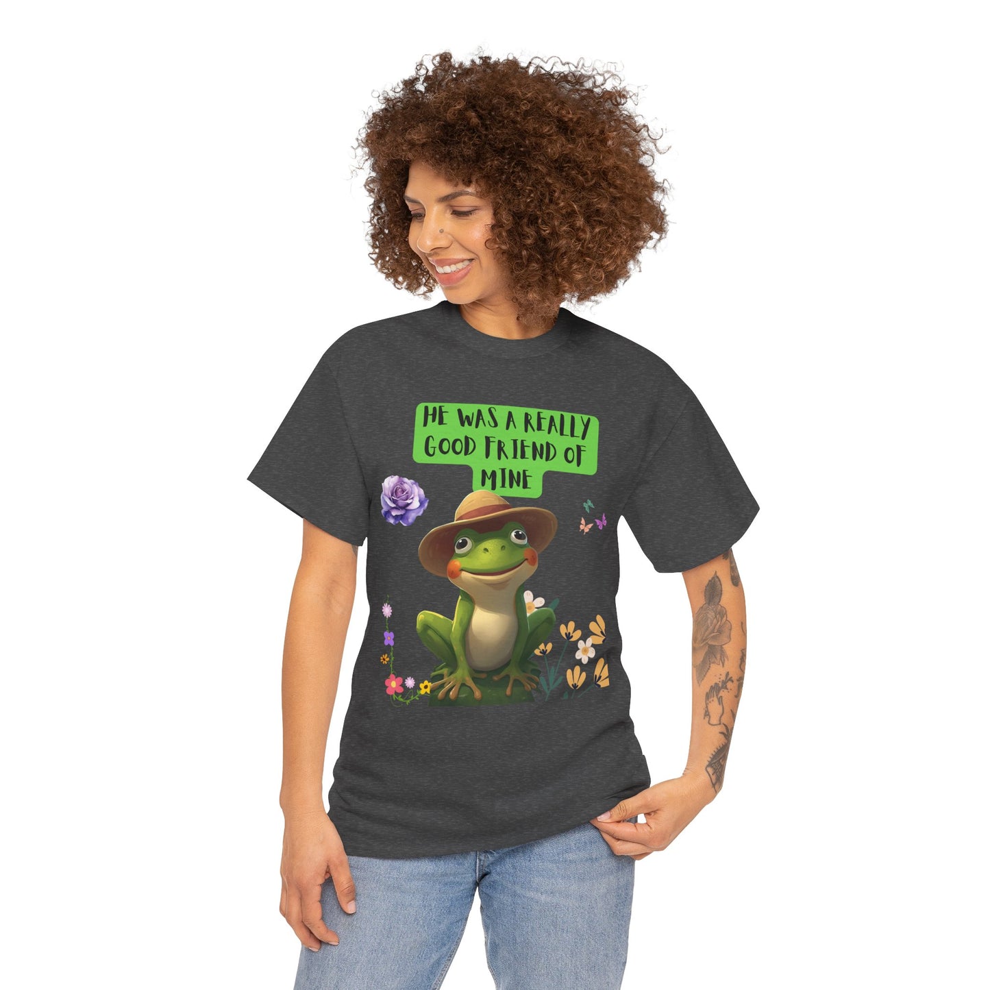 Jeremiah BullFrog Friendship Tee - He Was a Really Good Friend of Mine,  Unisex Casual Wear, Perfect Gift for Friends, Nature Lovers. Music Lovers