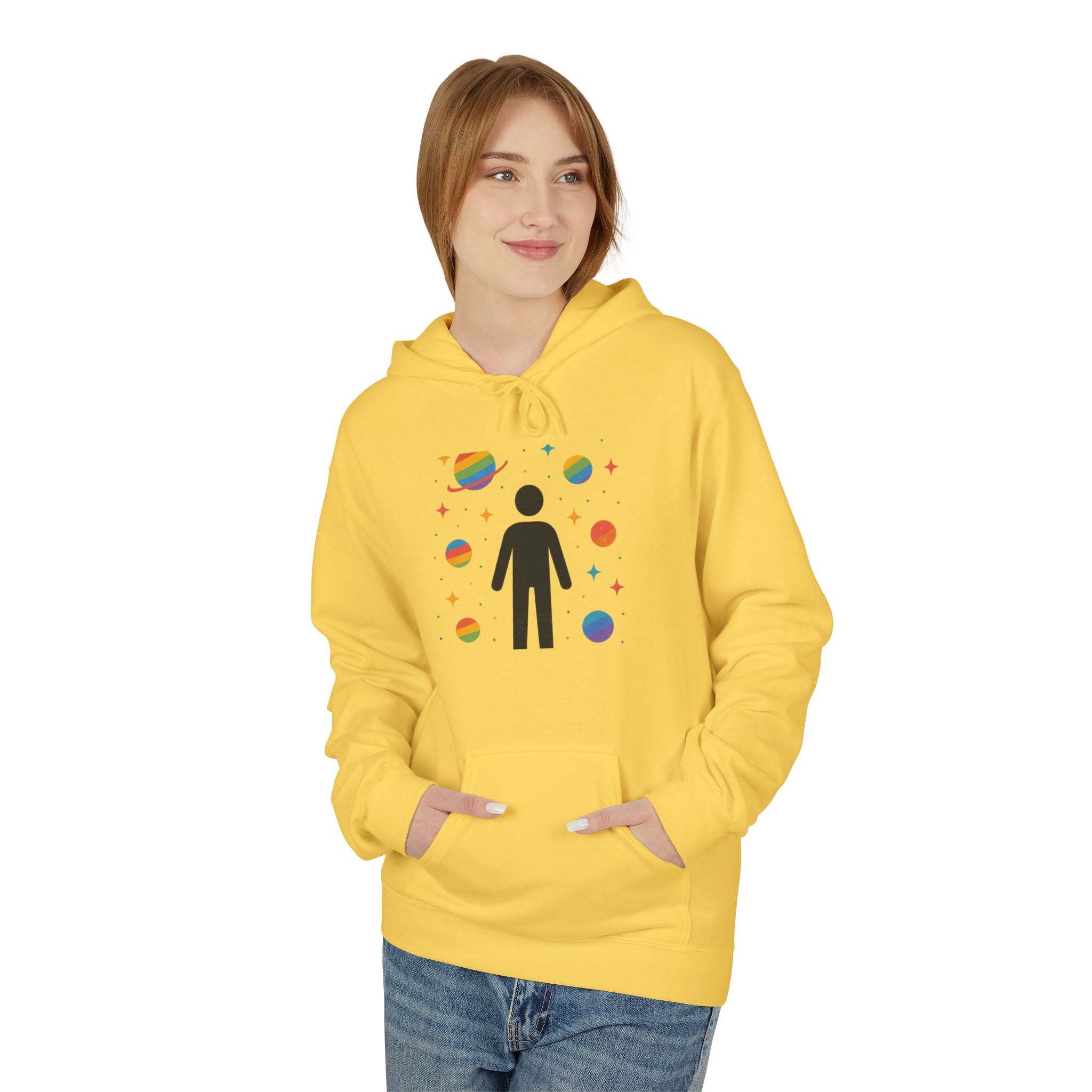 The Universe has my back Cosmic Vibe Hoodie - Unisex Midweight Softstyle Fleece, Perfect for Stargazers, Space Lovers, Unique Gift, Inspirational Apparel, [...]