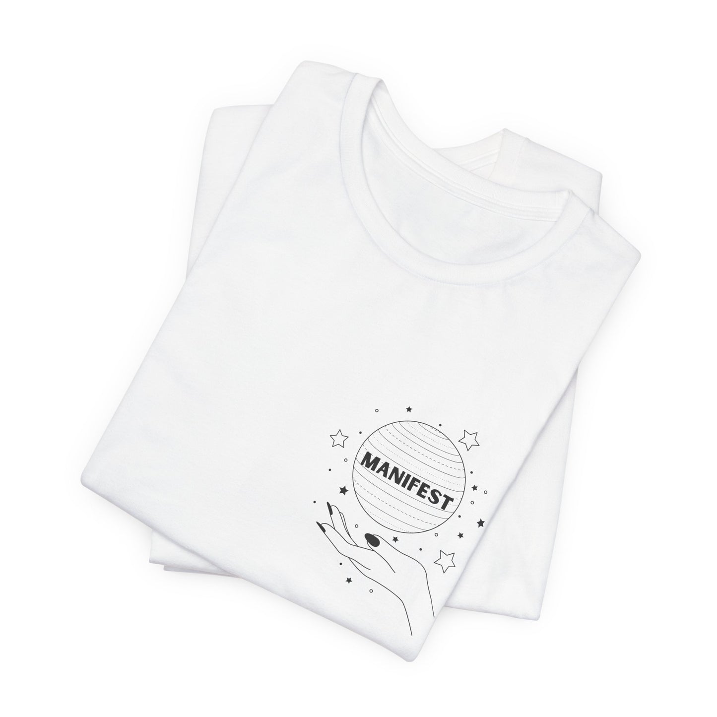 Manifest Short Sleeve Tee - Unisex, Inspirational Clothing, Gift for Dreamers, Positive Vibes, Casual Wear