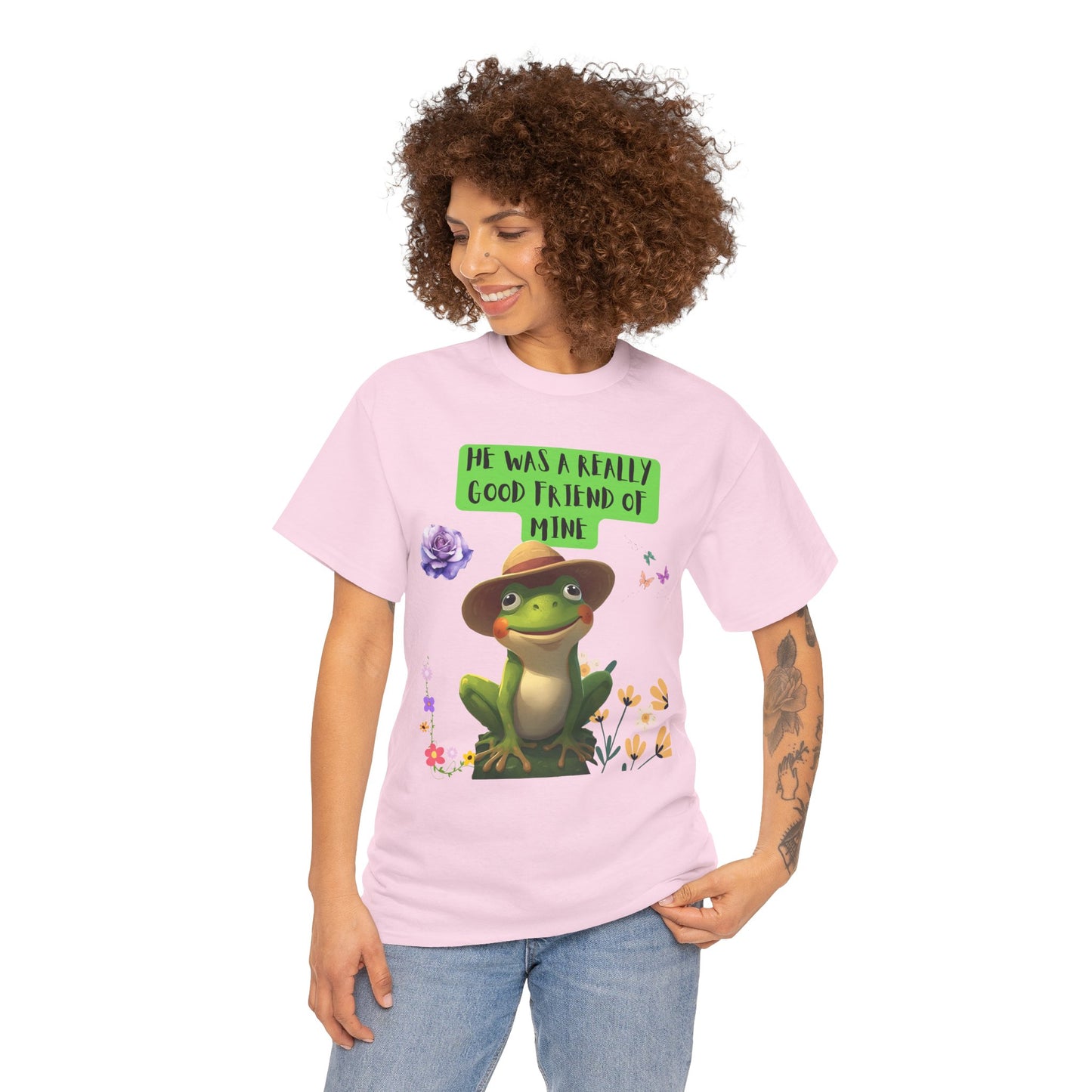 Jeremiah BullFrog Friendship Tee - He Was a Really Good Friend of Mine,  Unisex Casual Wear, Perfect Gift for Friends, Nature Lovers. Music Lovers
