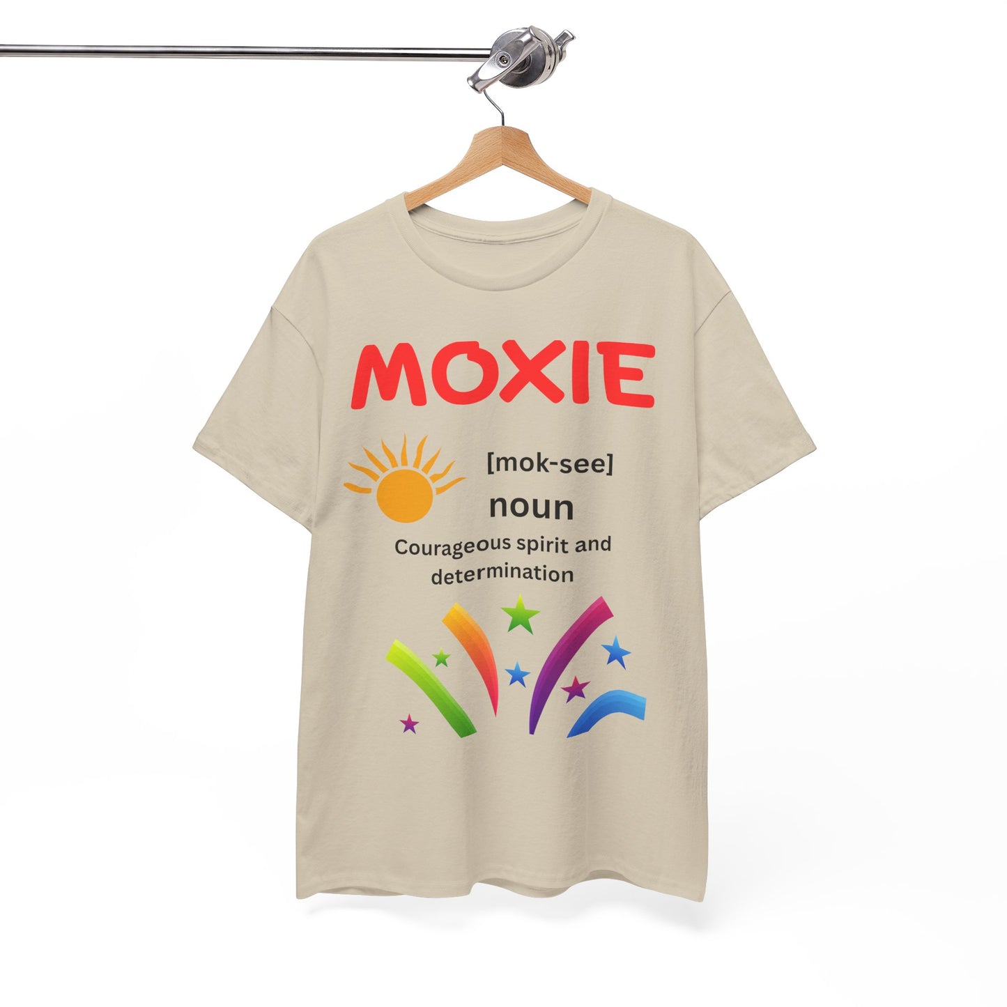 Moxie Definition Tee, Unisex Heavy Cotton T-Shirt, Inspirational Gift, Motivational Apparel, Casual Wear, Birthday & Encouragement Gift