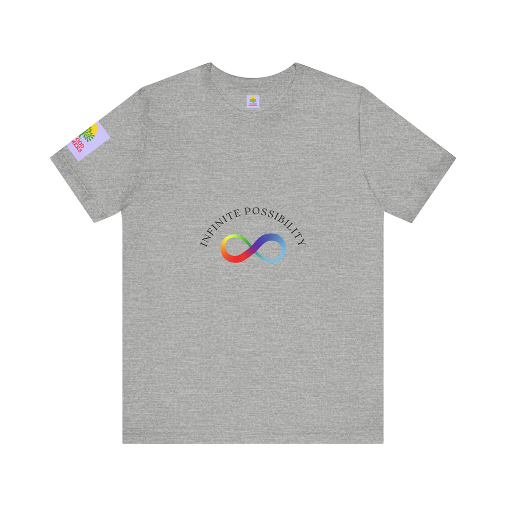 Colorful Infinite Possibility Tee, LGBTQ Pride Shirt, Inspirational Gift, Gender-Neutral Top, Positive Affirmation T-Shirt
