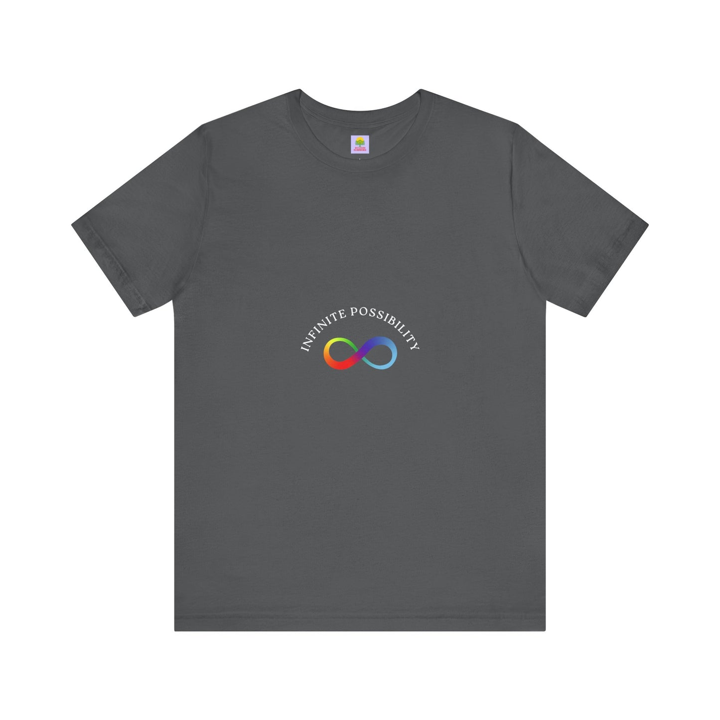 Colorful Infinity Symbol Unisex Tee, LGBTQ+ Pride T-shirt, Casual Everyday Wear, Gift for Friends, Creative Wardrobe Essential