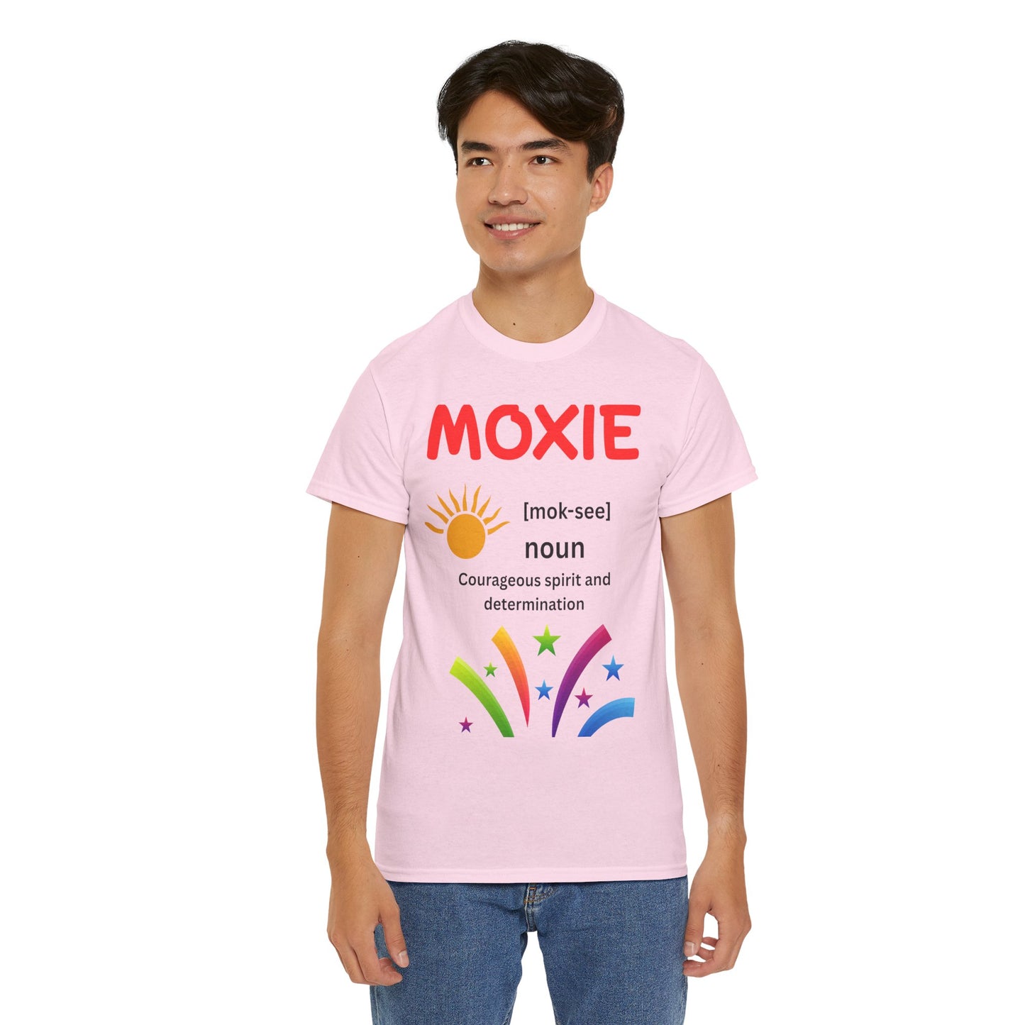 Moxie Definition Tee, Unisex Heavy Cotton T-Shirt, Inspirational Gift, Motivational Apparel, Casual Wear, Birthday & Encouragement Gift