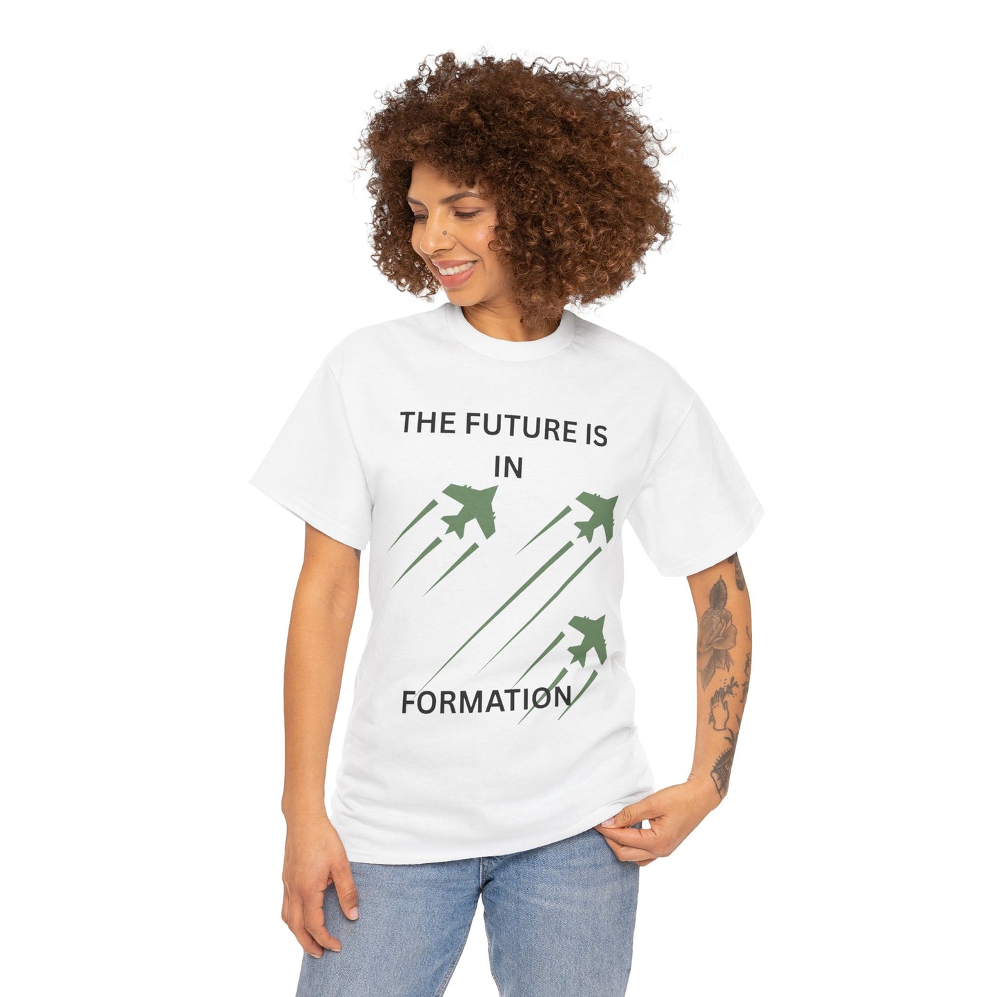 The Future is in Formation Unisex Heavy Cotton Tee