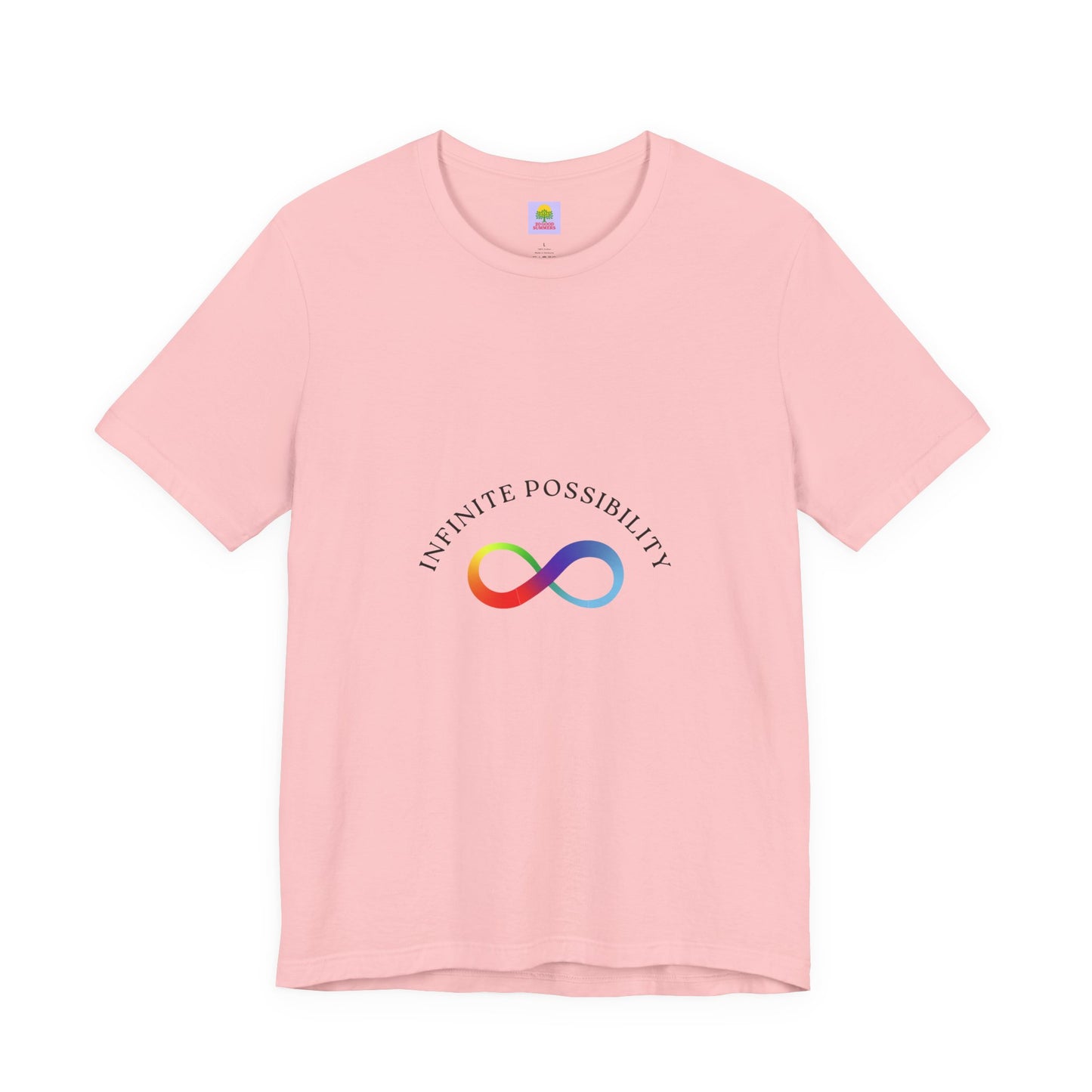 Colorful Infinite Possibility Tee, LGBTQ Pride Shirt, Inspirational Gift, Gender-Neutral Top, Positive Affirmation T-Shirt