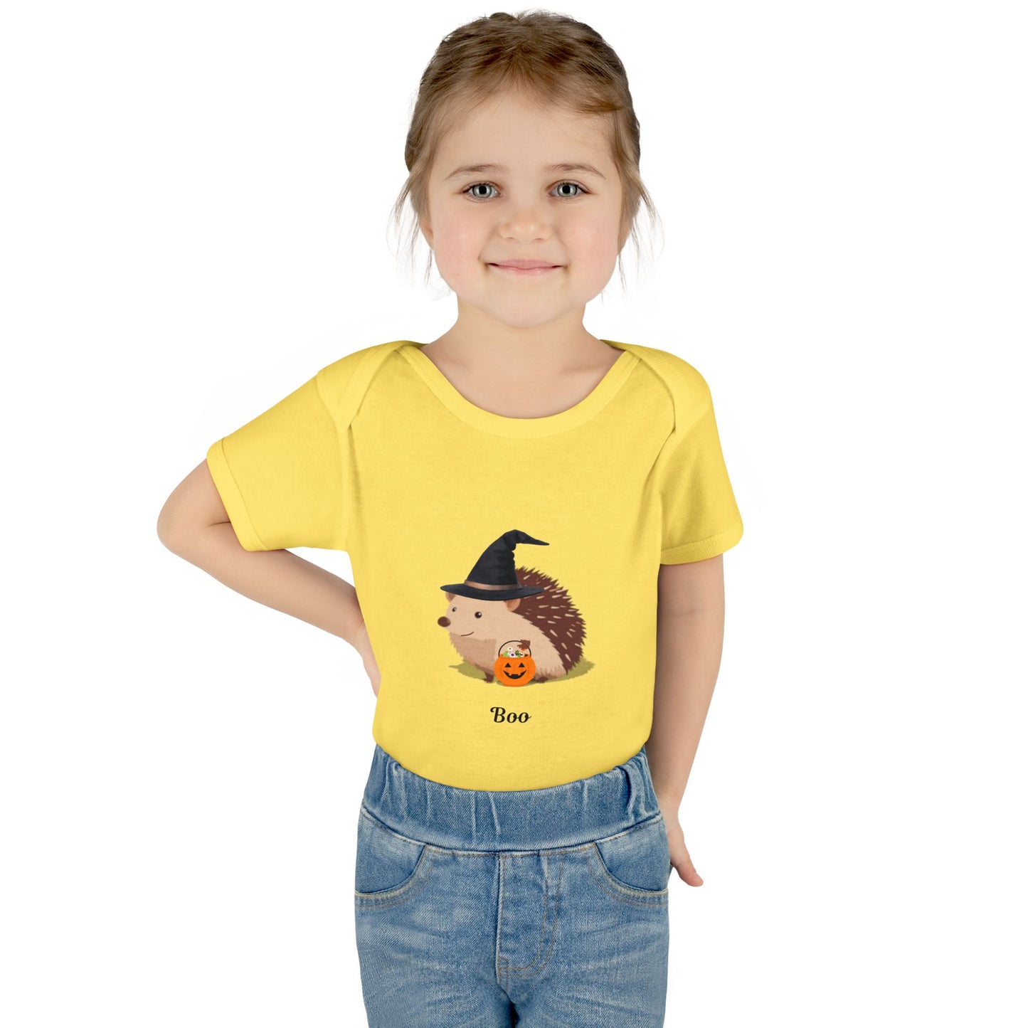 Cute Halloween Hedgehog Infant Bodysuit - Boo, Baby Onesie, Fall Fashion, Halloween Outfit, Baby Shower Gift, Costume