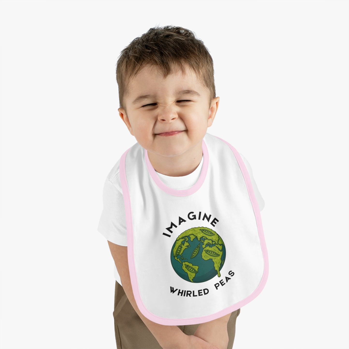 Cute Baby Bib with Earth Design - Perfect Gift for Babies, Baby Shower, Nursery, Eco-Friendly Gift, Parenting Must-Have