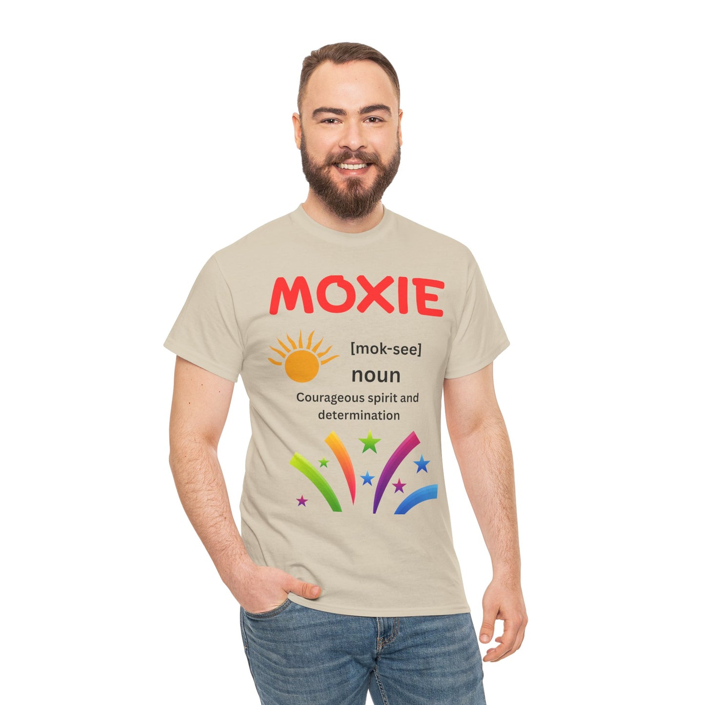 Moxie Definition Tee, Unisex Heavy Cotton T-Shirt, Inspirational Gift, Motivational Apparel, Casual Wear, Birthday & Encouragement Gift