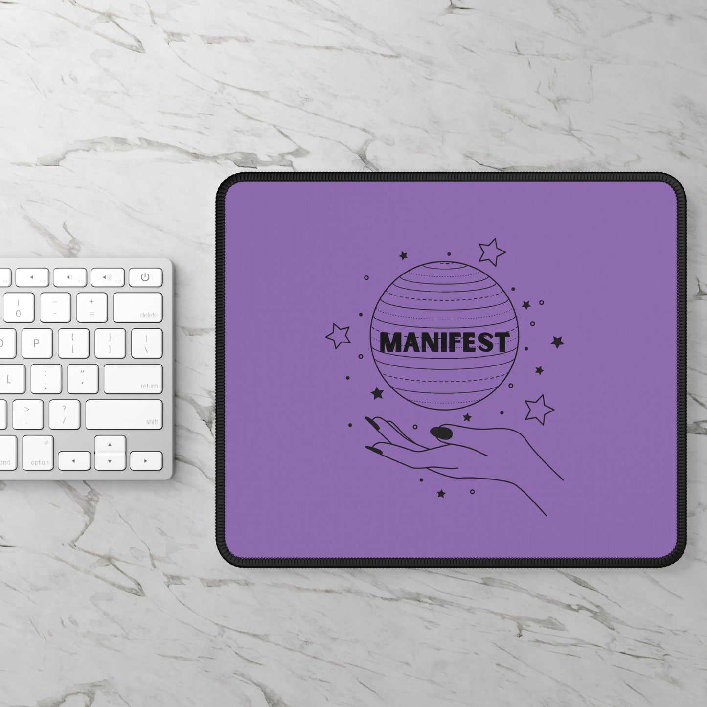Celestial Gaming Mouse Pad - Manifest Your Dreams, Gamer Gifts, Desk Accessories, Office Supplies, Astrology Decor, Cosmic Mousepad