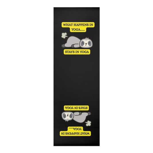 Yoga Mat with Fun Panda Design - Perfect for Home Practice, Fitness, Gifts, Relaxation, Meditation