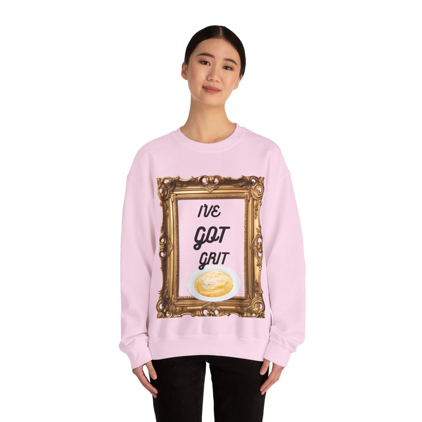 I've Got Grit Crewneck Sweatshirt - Cozy Unisex Sweatshirt for Everyday, Motivational Gift, Casual Wear, Art Lovers, Unique Message