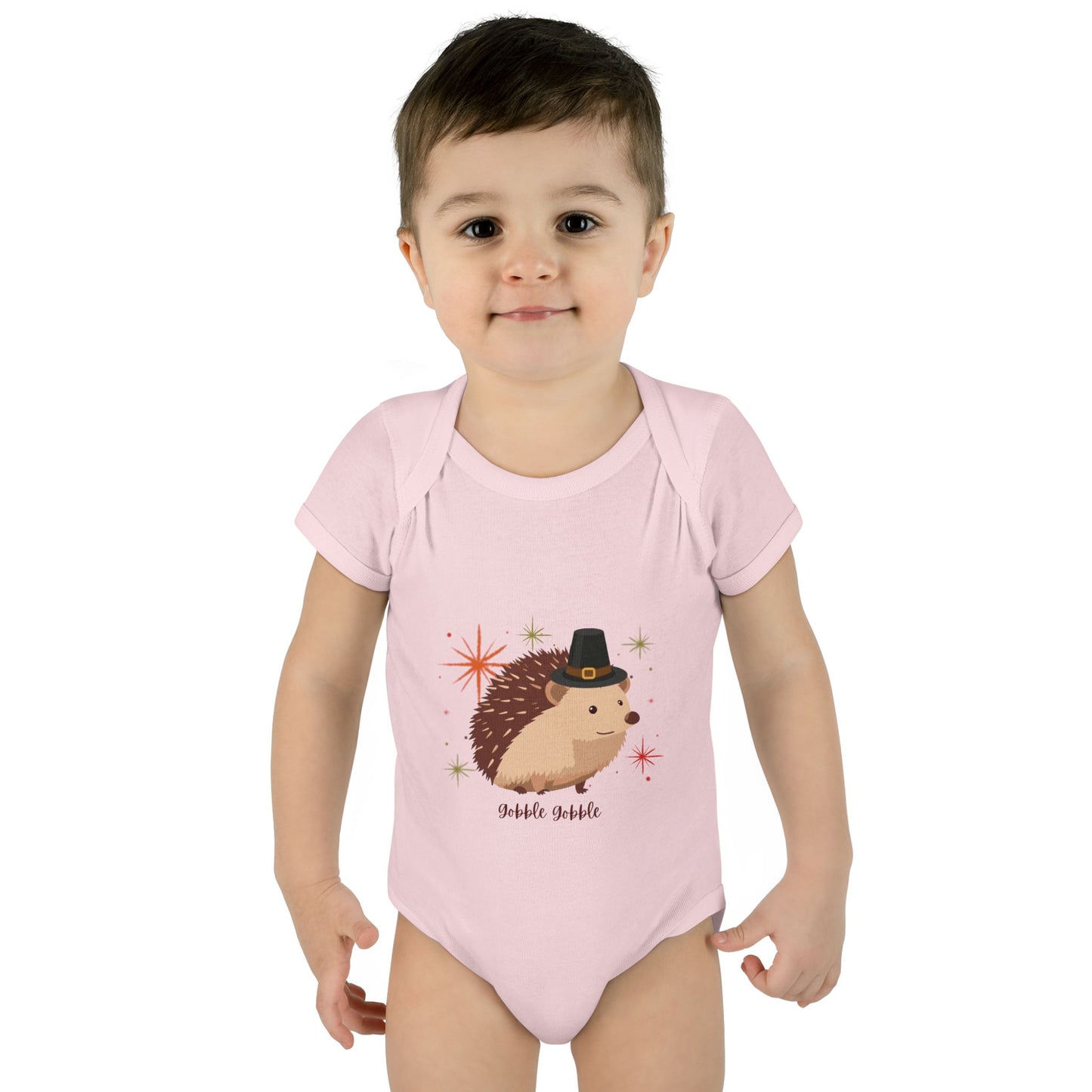 Cute Hedgehog Baby Bodysuit, Thanksgiving Infant Outfit, Baby Shower Gift, Holiday Apparel, Cute Animal Clothing, Newborn Essentials