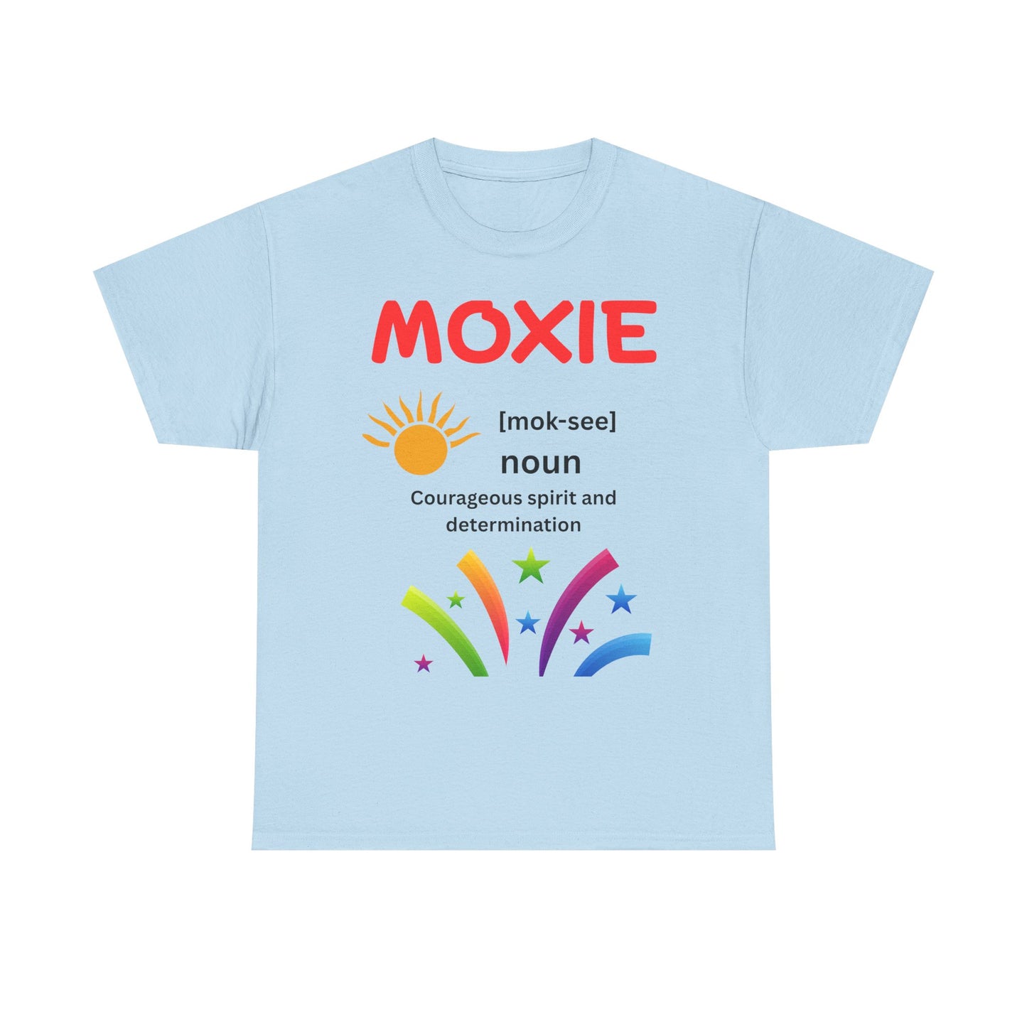 Moxie Definition Tee, Unisex Heavy Cotton T-Shirt, Inspirational Gift, Motivational Apparel, Casual Wear, Birthday & Encouragement Gift