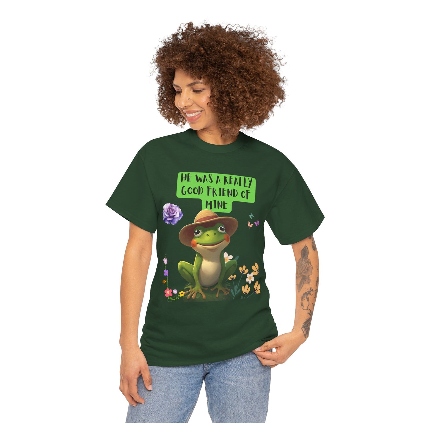 Jeremiah BullFrog Friendship Tee - He Was a Really Good Friend of Mine,  Unisex Casual Wear, Perfect Gift for Friends, Nature Lovers. Music Lovers