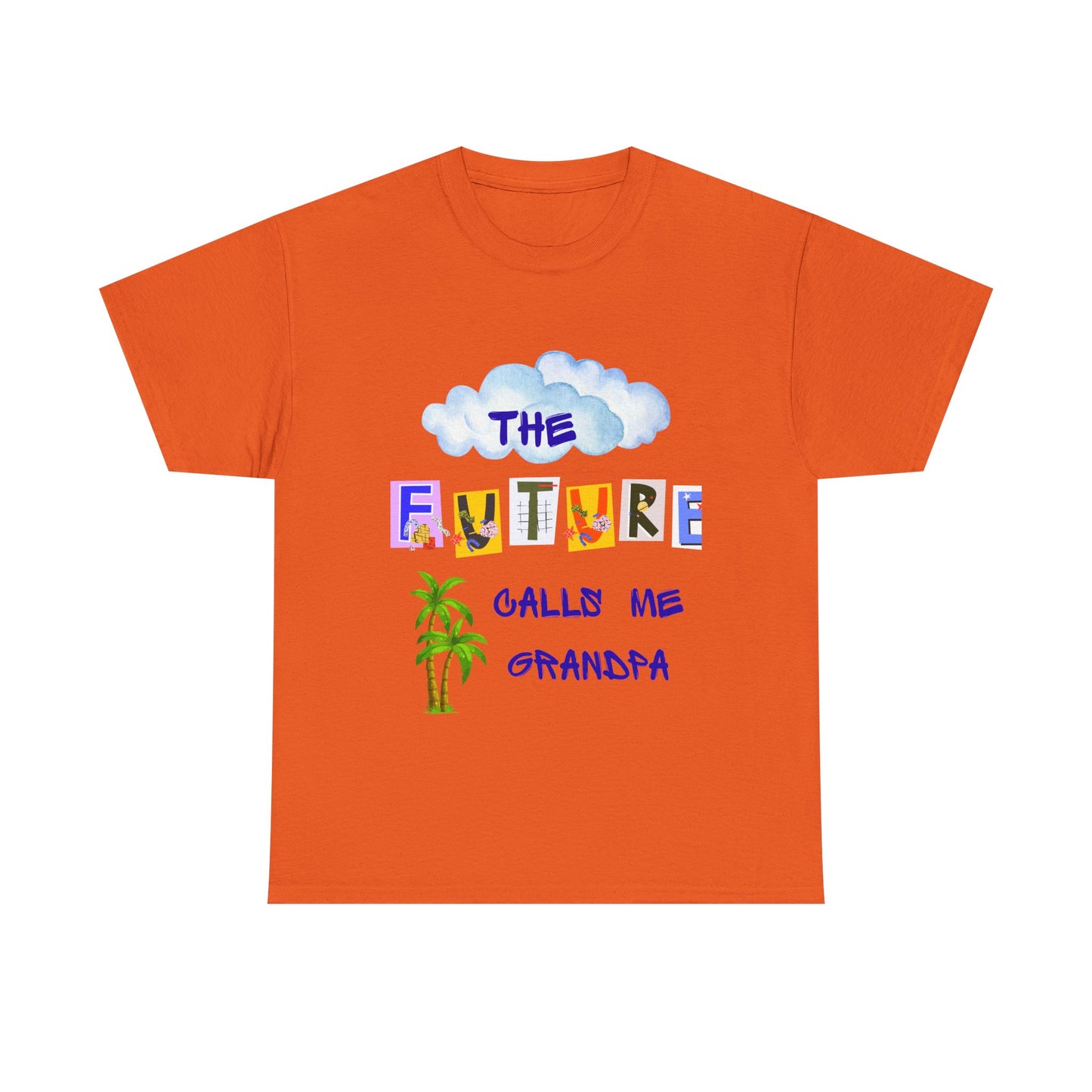 Grandpa Future Tee | Unisex Cotton Shirt for Grandparents | Gift for Father's Day, Family Reunion, Birthday, Cute Grandpa Shirt