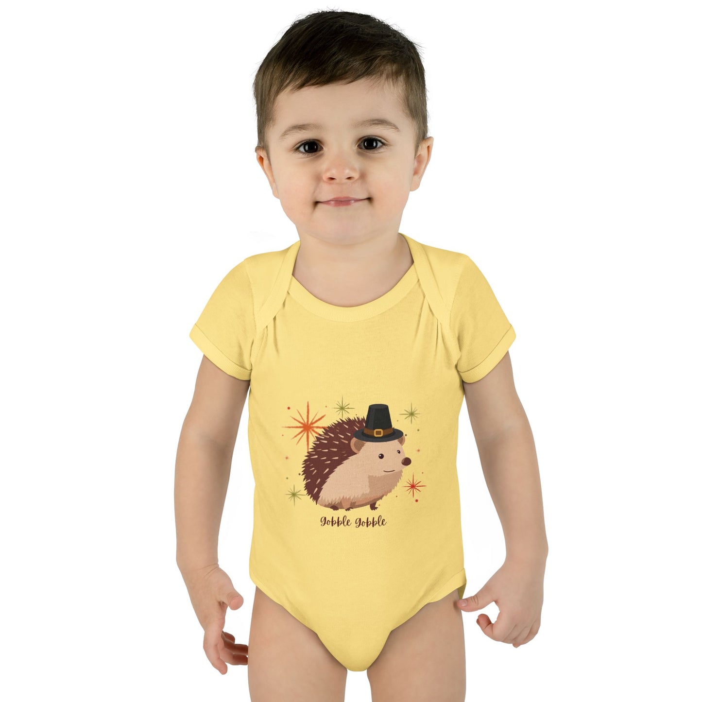 Cute Hedgehog Baby Bodysuit, Thanksgiving Infant Outfit, Baby Shower Gift, Holiday Apparel, Cute Animal Clothing, Newborn Essentials