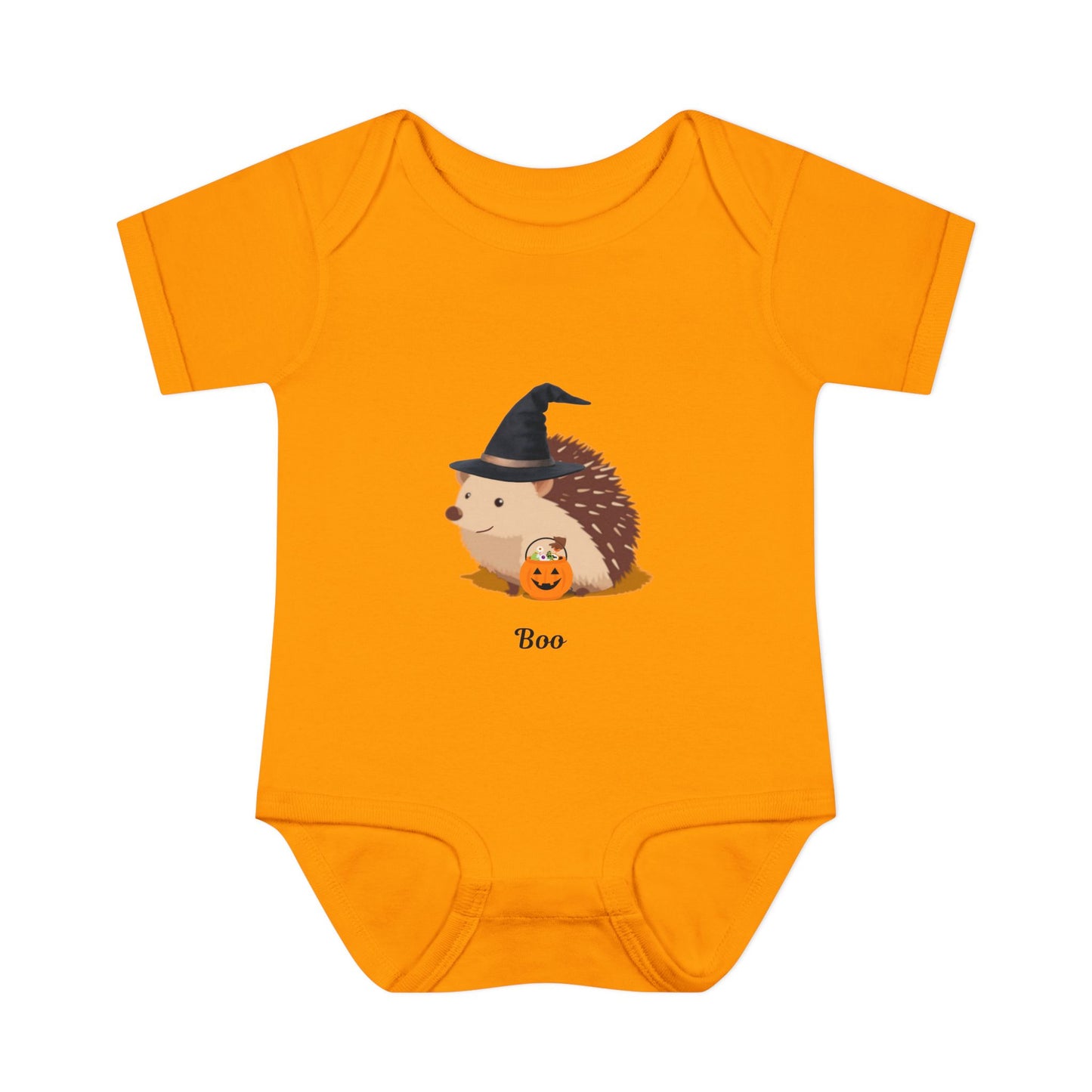 Cute Halloween Hedgehog Infant Bodysuit - Boo, Baby Onesie, Fall Fashion, Halloween Outfit, Baby Shower Gift, Costume