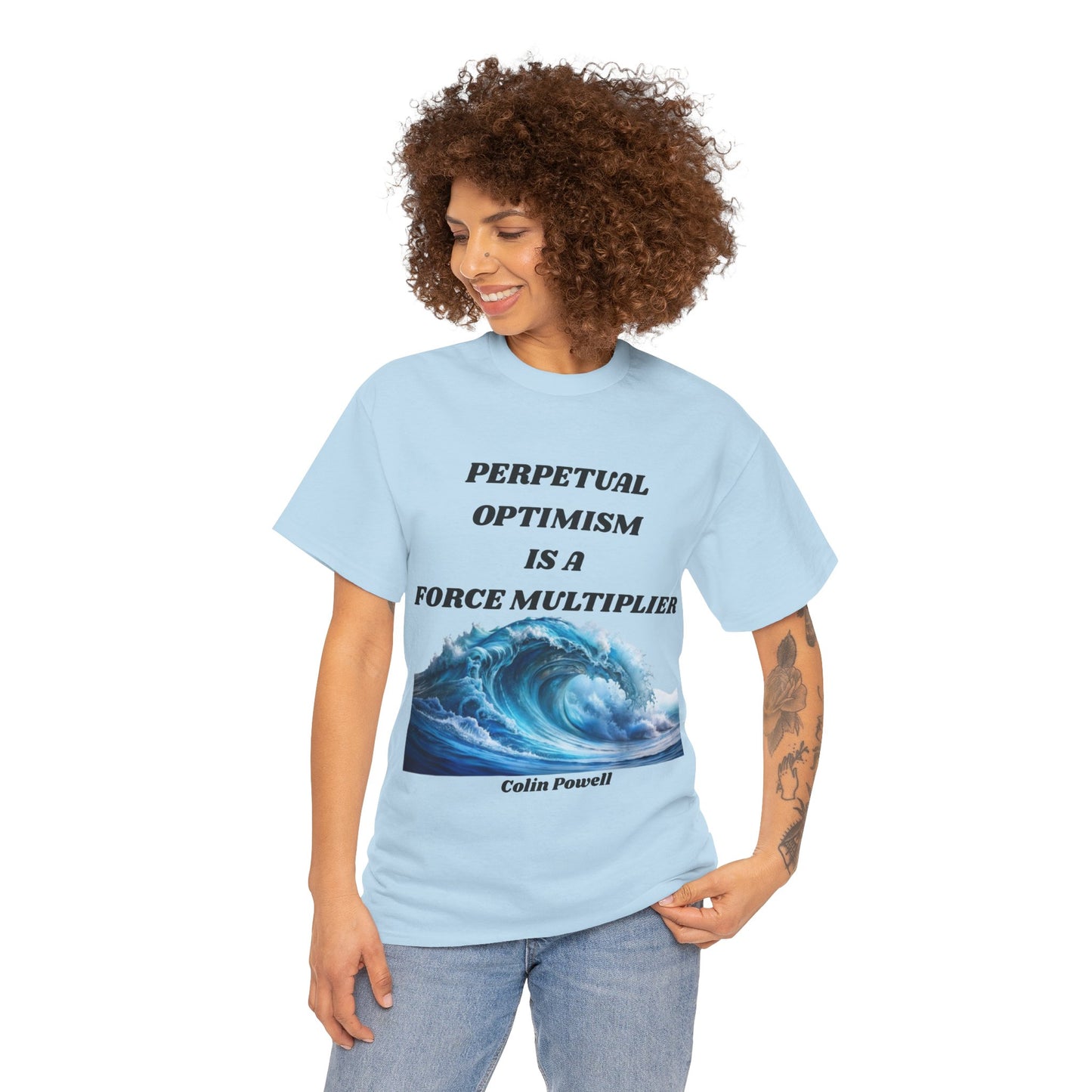 Perpetual Optimism Graphic Tee, Inspirational T-Shirt for Positive Mindset, Motivational Apparel, Gift for Friends, Life Affirmation Wear