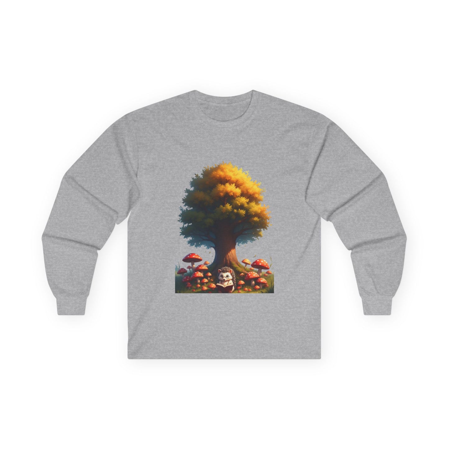 Autumn Tree Graphic Long Sleeve Tee, Cozy Fall Shirt, Unisex Casual Wear, Nature Lover Gift, Harvest Celebration Clothing