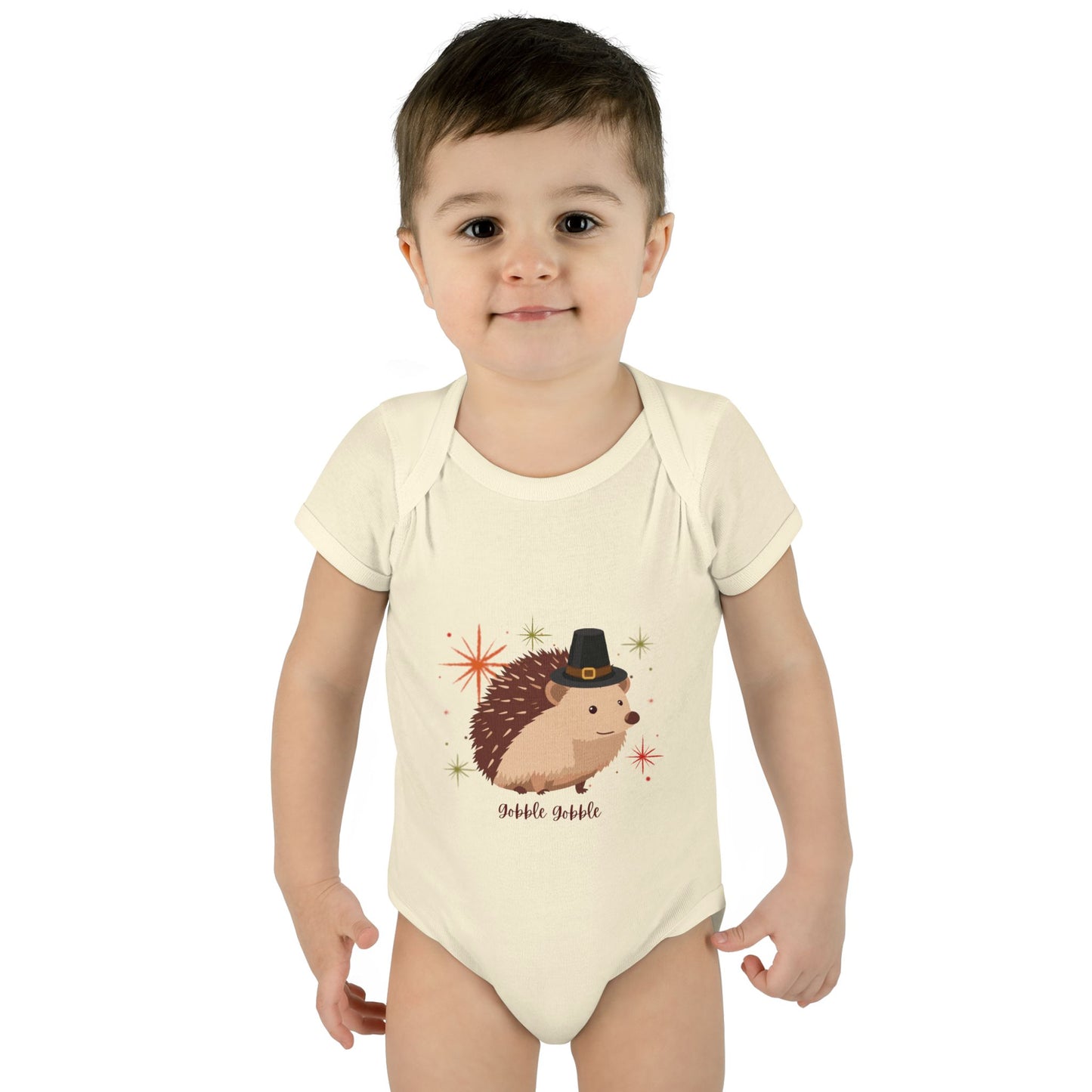 Cute Hedgehog Baby Bodysuit, Thanksgiving Infant Outfit, Baby Shower Gift, Holiday Apparel, Cute Animal Clothing, Newborn Essentials